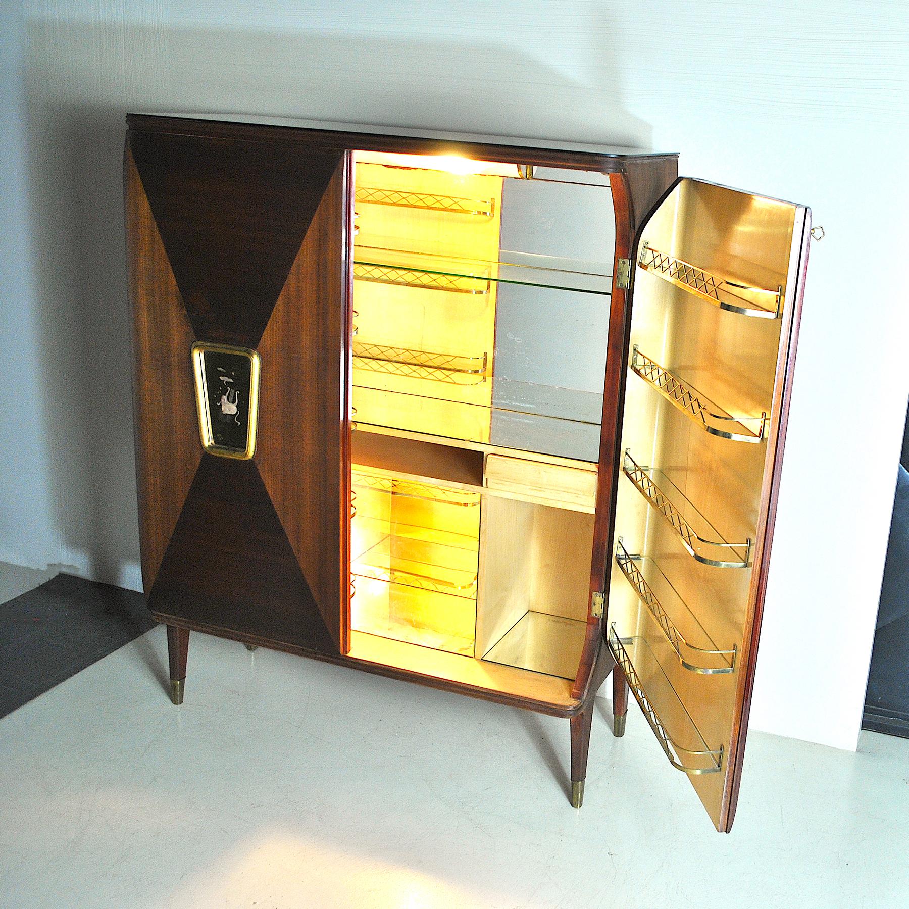 Gio Ponti in the Style Cabinet Bar Late 40 4