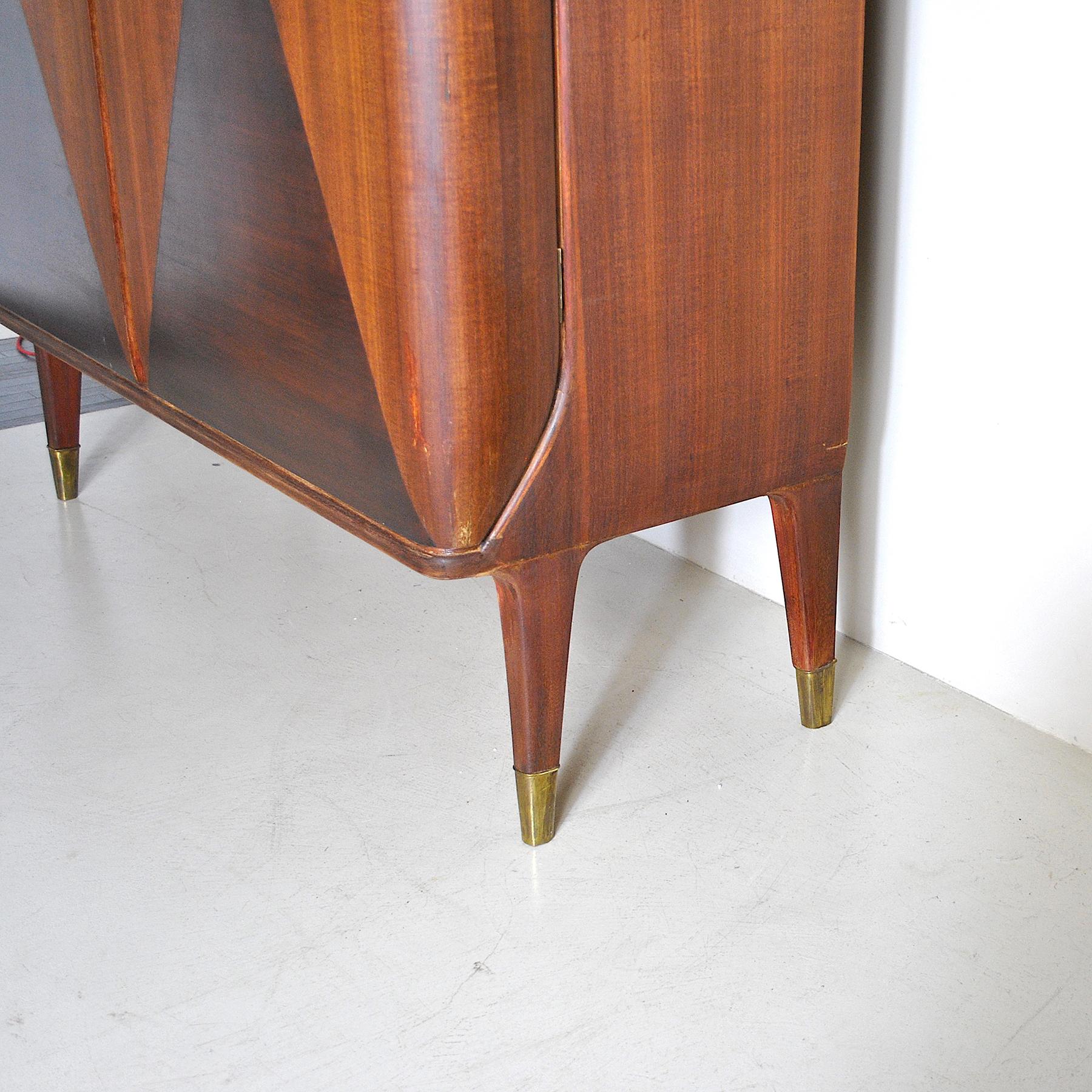 Gio Ponti in the Style Cabinet Bar Late 40 In Good Condition In bari, IT