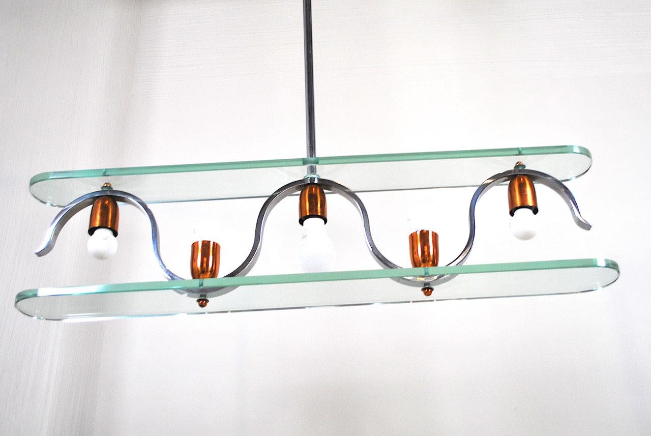 Lampadario in stile Gio Ponti della fine degli anni '50 in vendita 2