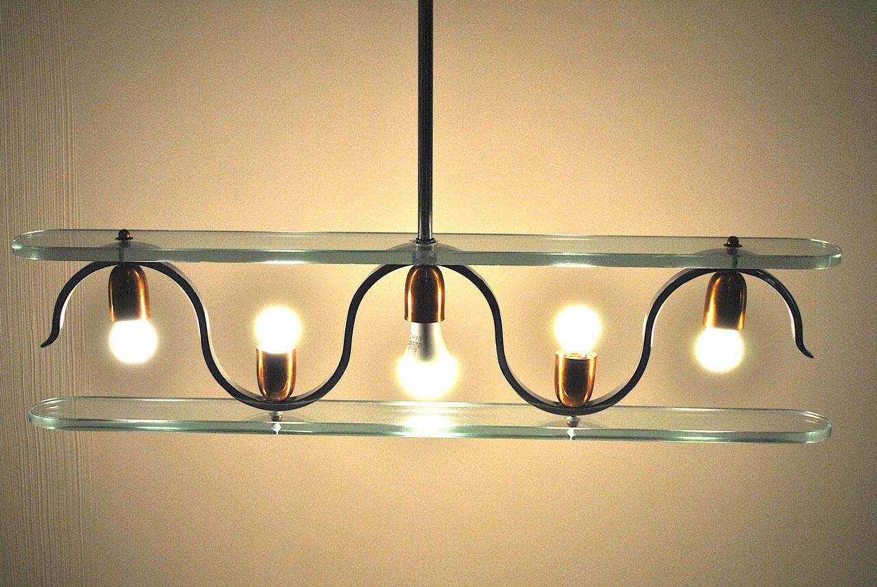 Lampadario in stile Gio Ponti della fine degli anni '50 in vendita 4