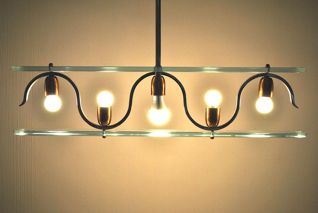 Lampadario in stile Gio Ponti della fine degli anni '50 in vendita 5
