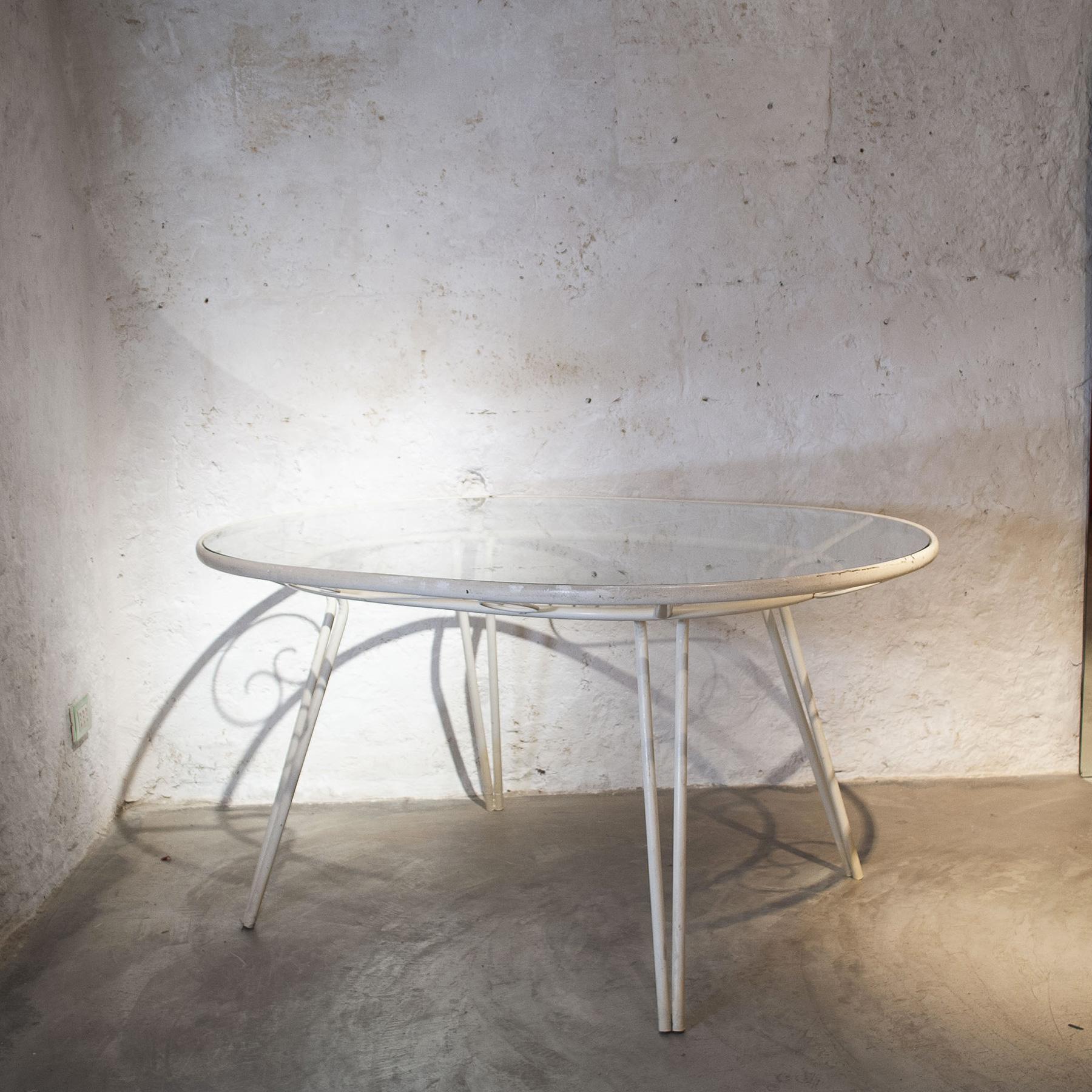Italian Table en fer forgé de style Gio Ponti des années 1950 en vente