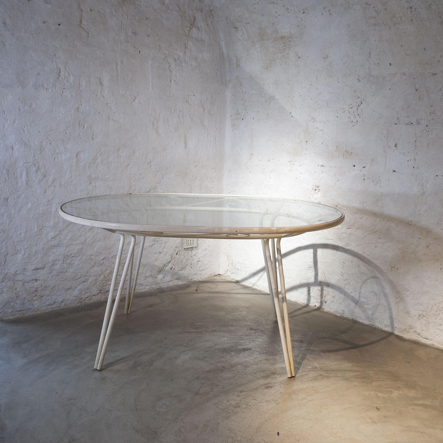 Table en fer forgé de style Gio Ponti des années 1950 en vente 1