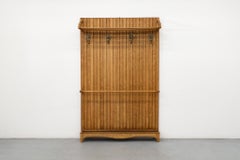 Gio Ponti Inspired Hallway Rack with Hooks and Umbrella Tray