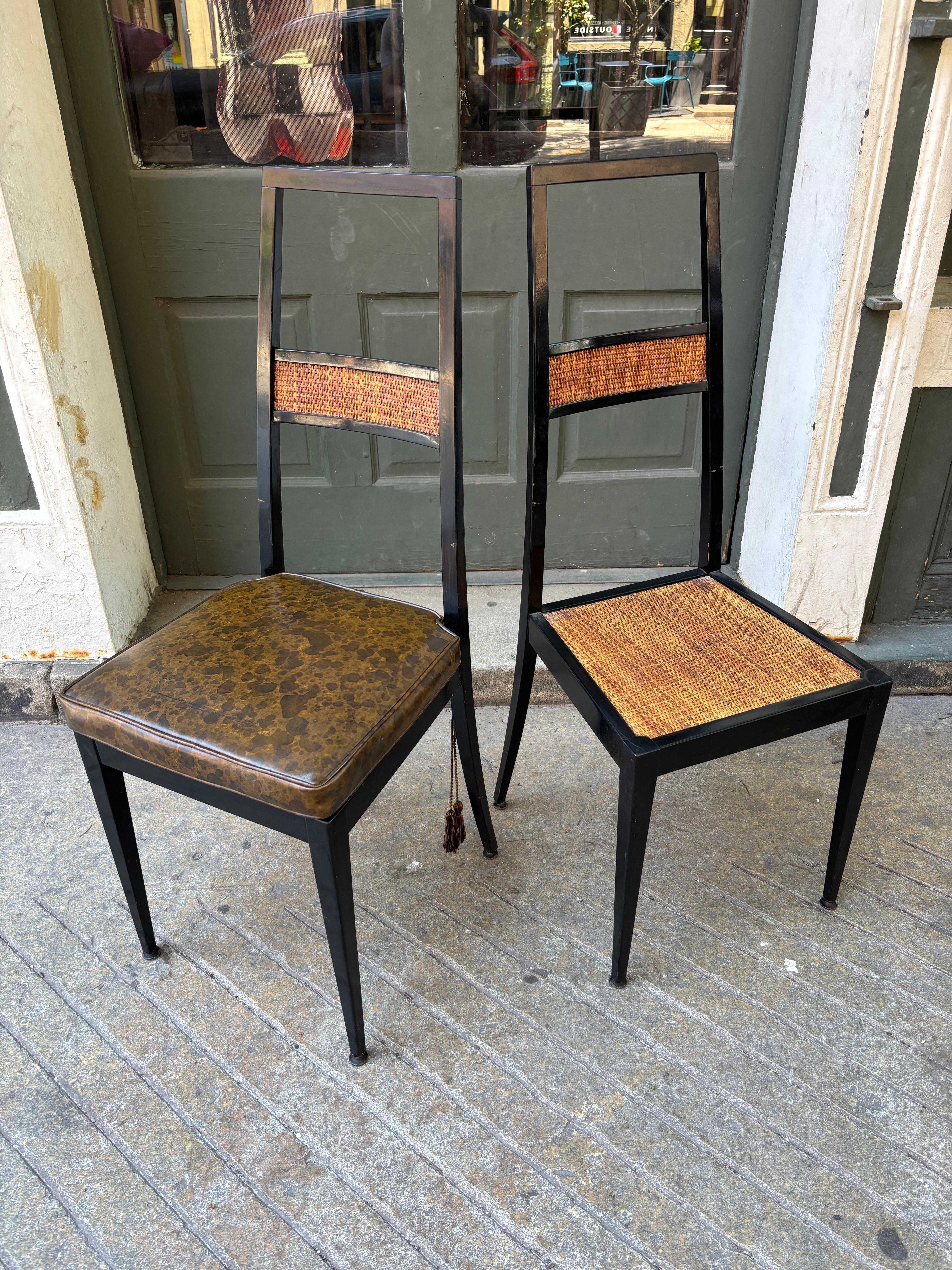 Gio Ponti Inspired Italian Set of 6 Dining chairs (Italienisch) im Angebot