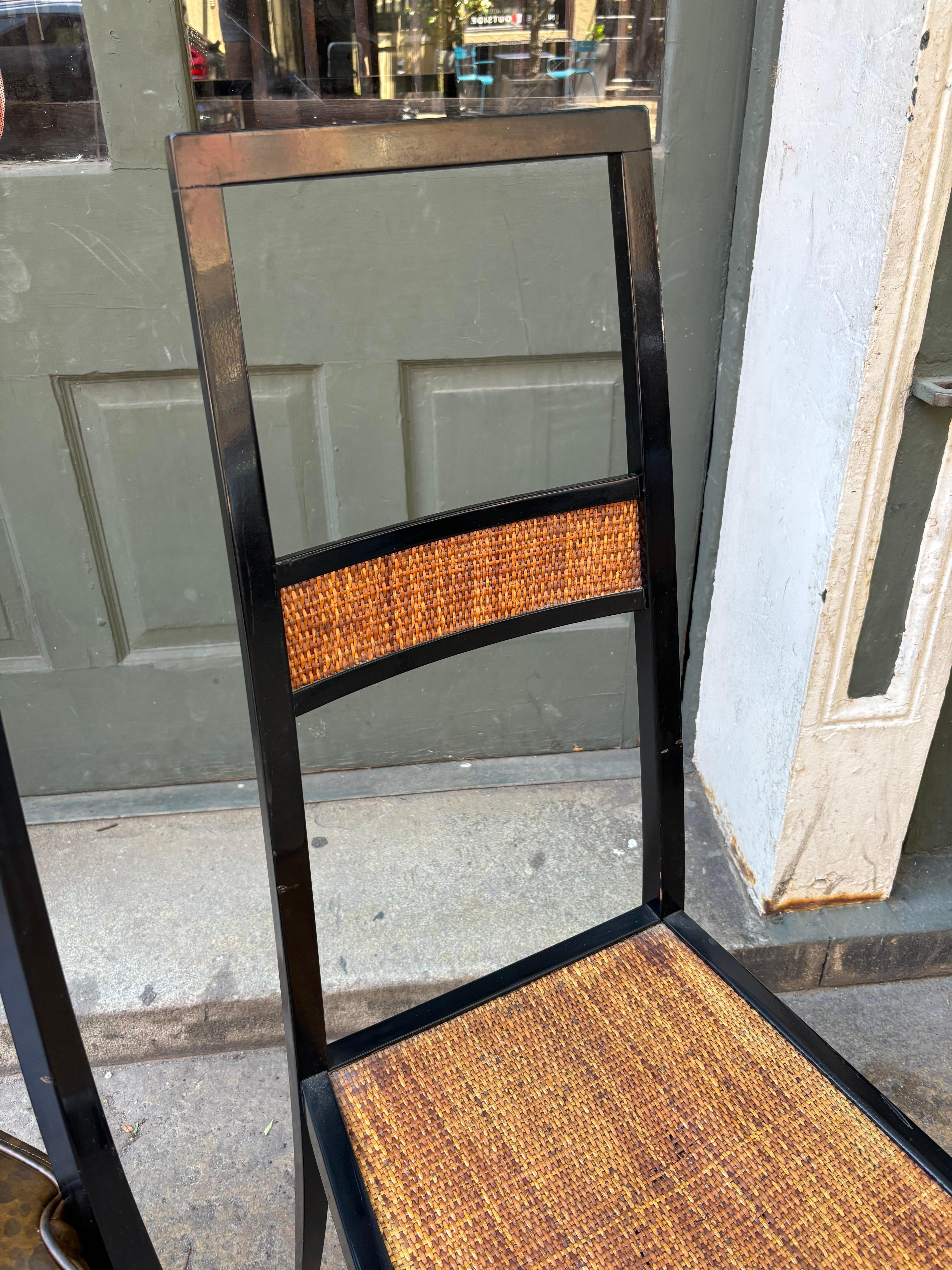 Gio Ponti Inspired Italian Set of 6 Dining chairs im Zustand „Gut“ im Angebot in Philadelphia, PA