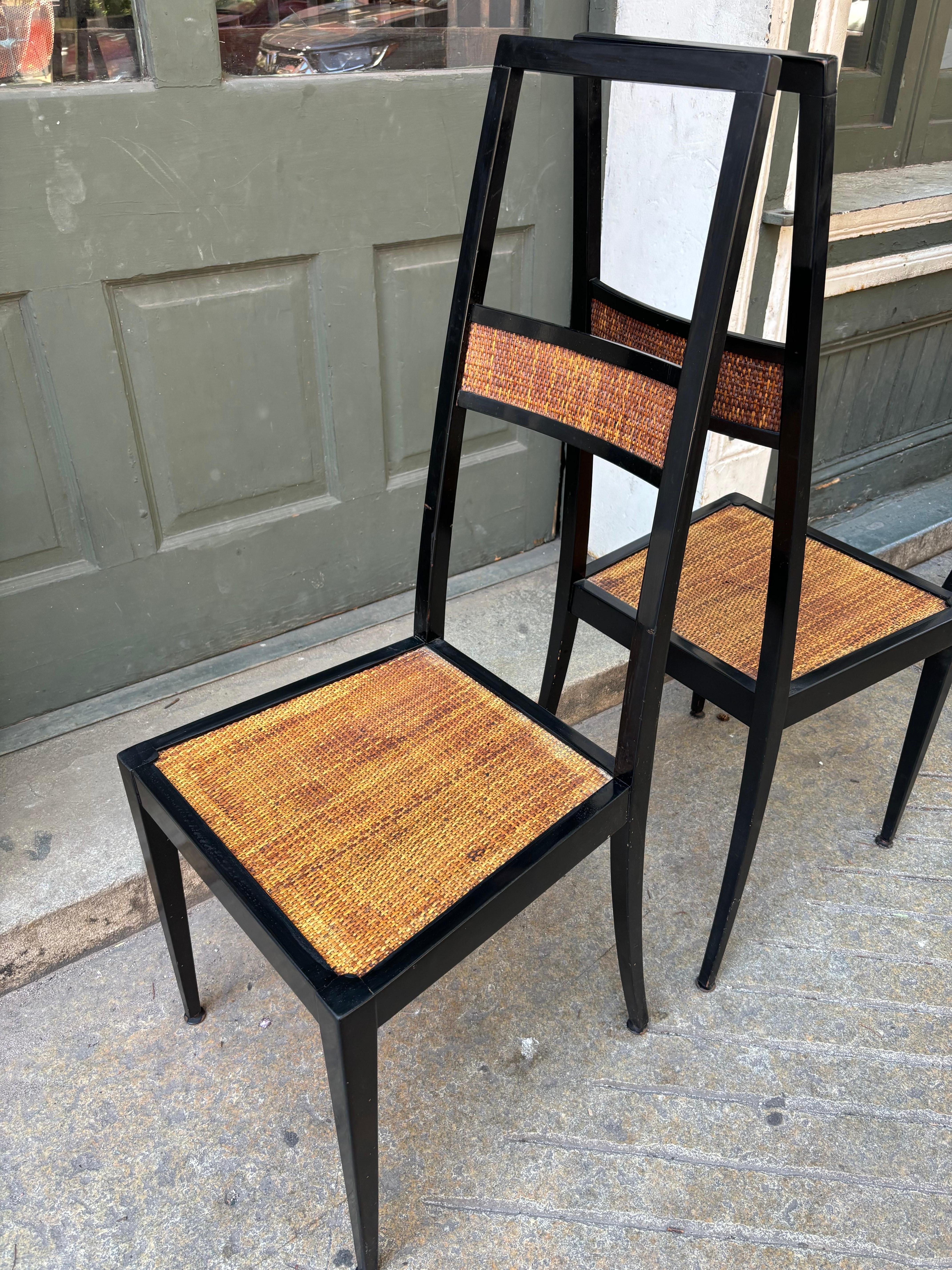 Gio Ponti Inspired Italian Set of 6 Dining chairs im Angebot 1