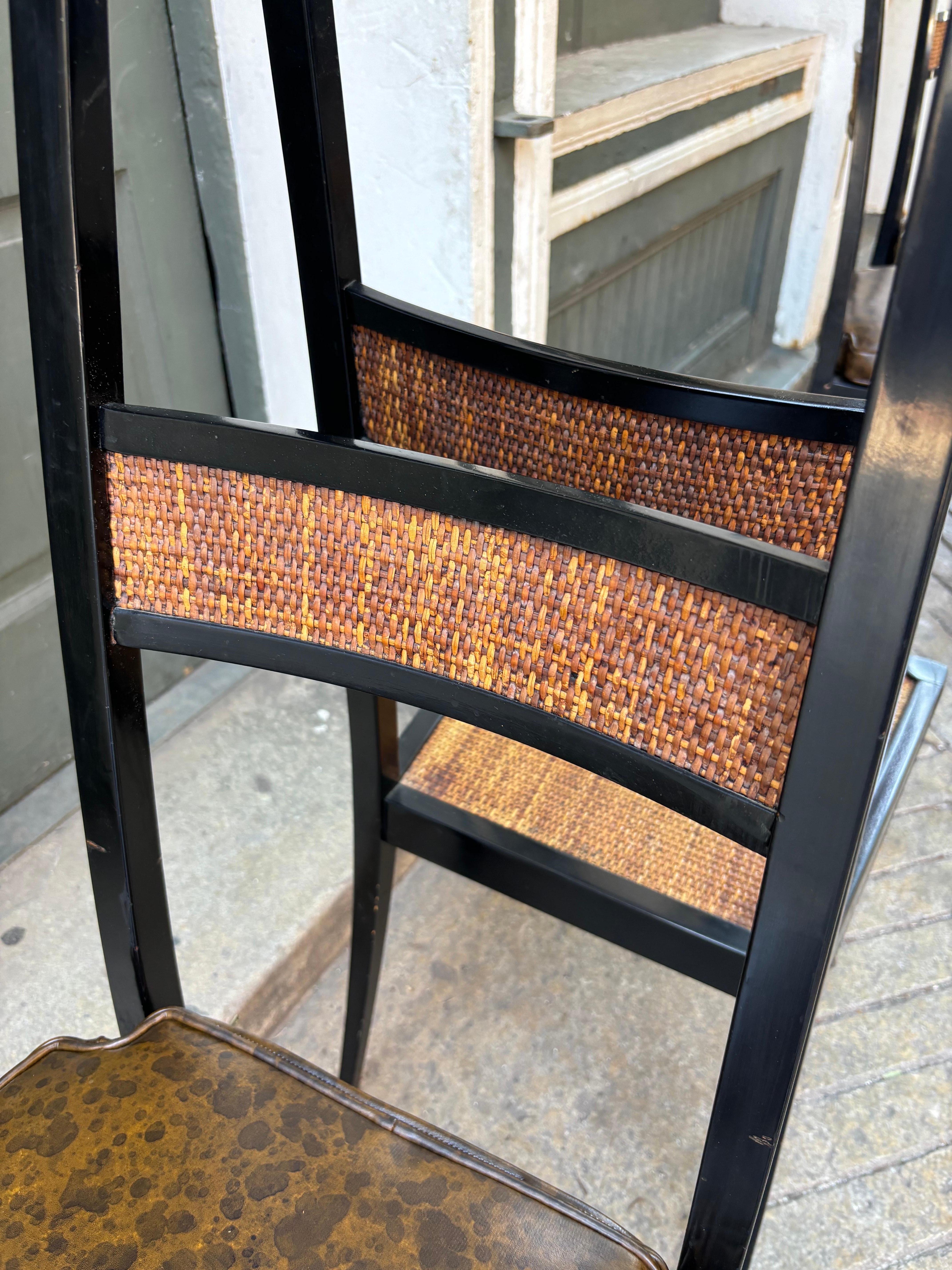 Gio Ponti Inspired Italian Set of 6 Dining chairs im Angebot 2