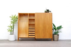Gio Ponti Inspired Italian Wardrobe with Bookshelf