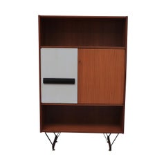 Vintage Gio Ponti Inspired Midcentury Two-Toned Italian Wardrobe