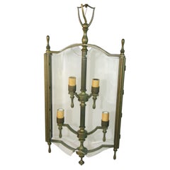 Gio Ponti Italian Bronze Thin Profile Lantern Circa 1950's