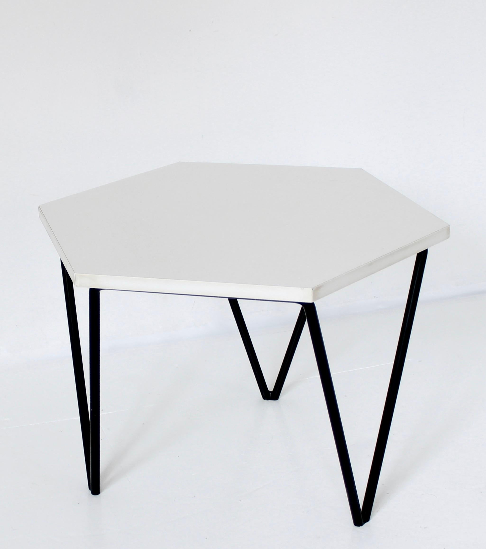 Gio Ponti Italian Coffee or Side Table circa 1950 White Laminate 2