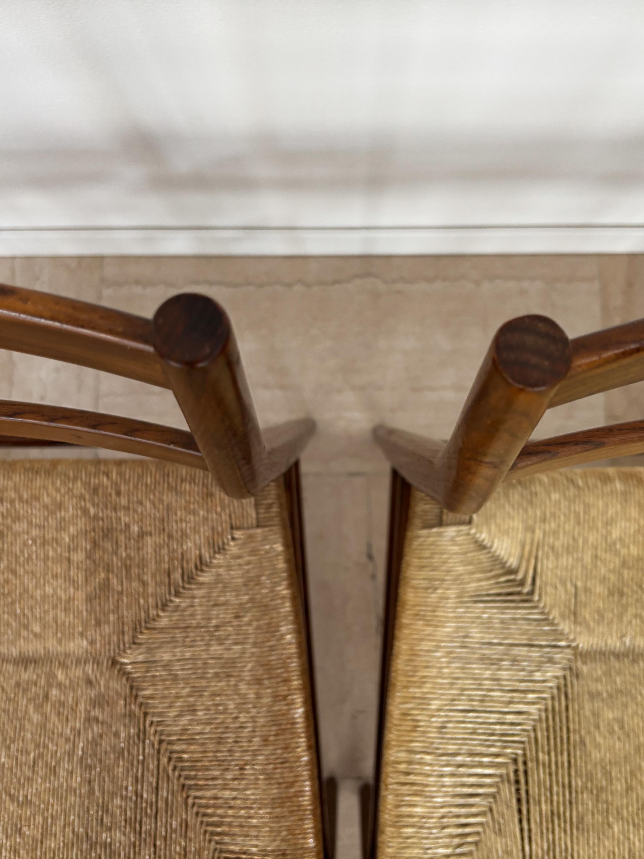 Gio Ponti Italienisches Midcentury Design Esszimmerstühle 