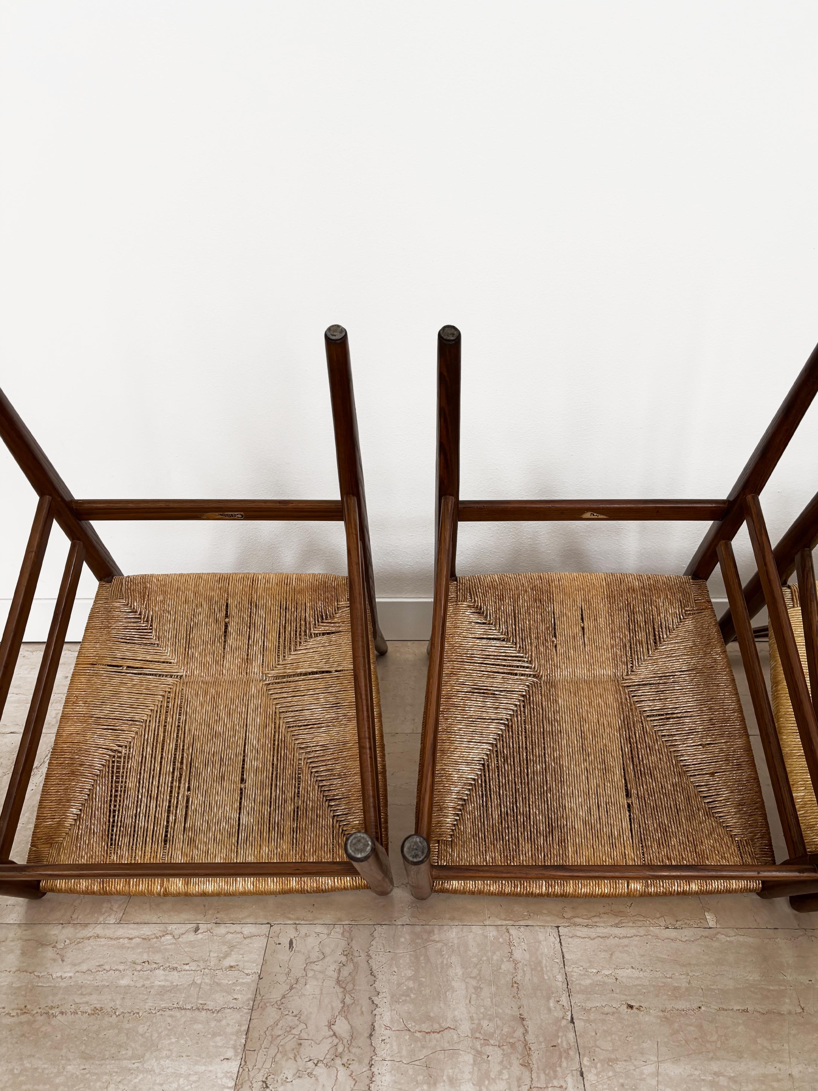 Gio Ponti Italienisches Midcentury Design Esszimmerstühle 