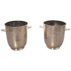Italienische versilberte Champagnerschnallen von Gio Ponti für Fratelli Calderoni, 1950er Jahre