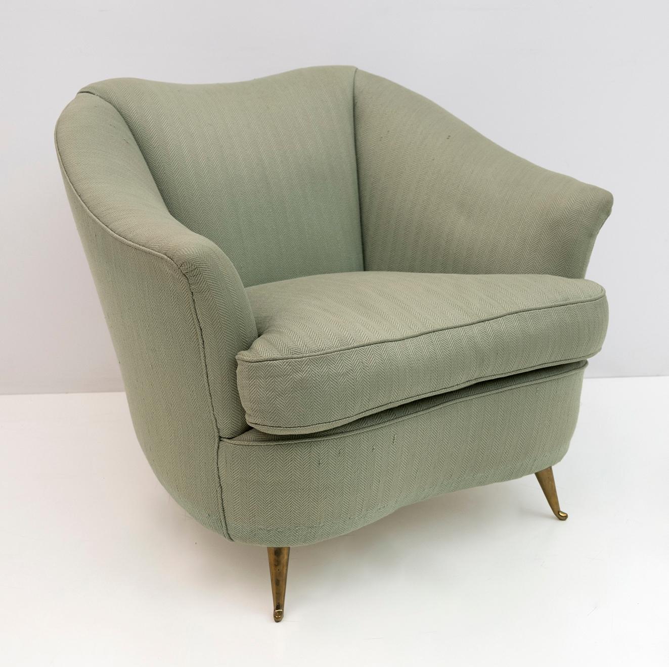 Gio Ponti Italian Sofa and Two Armchairs for Casa E Giardino, 1930s 11