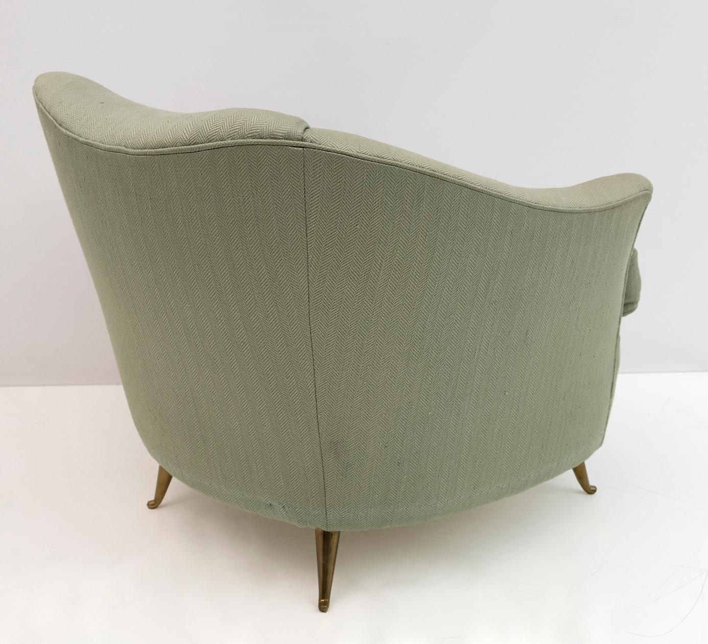 Gio Ponti Italian Sofa and Two Armchairs for Casa E Giardino, 1930s 13