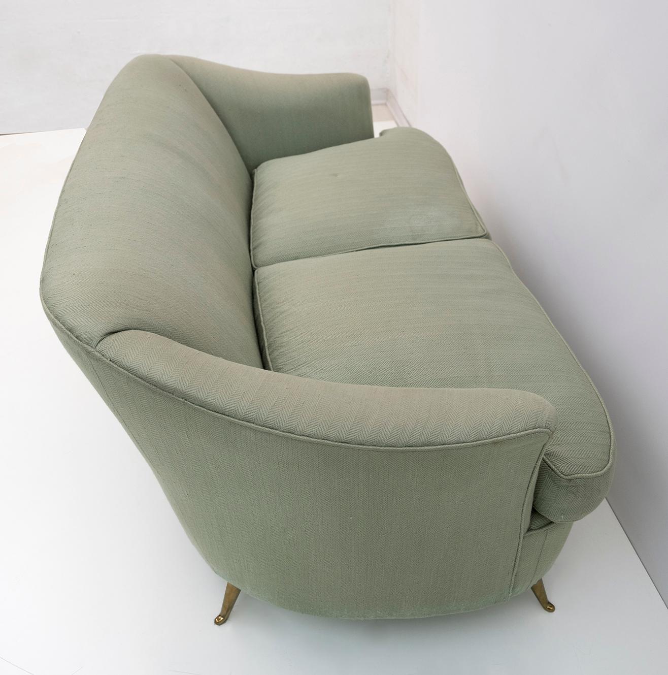 Gio Ponti Italian Sofa and Two Armchairs for Casa E Giardino, 1930s 2