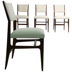 Gio Ponti, Italy, 4 Dining Chairs for Singer & Sons, Model 116, 1950s