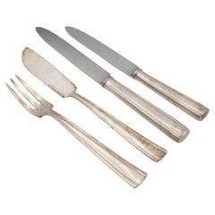 Vintage Gio Ponti, Krupp Milan Branded Set of Twelve Pieces of Cutlery
