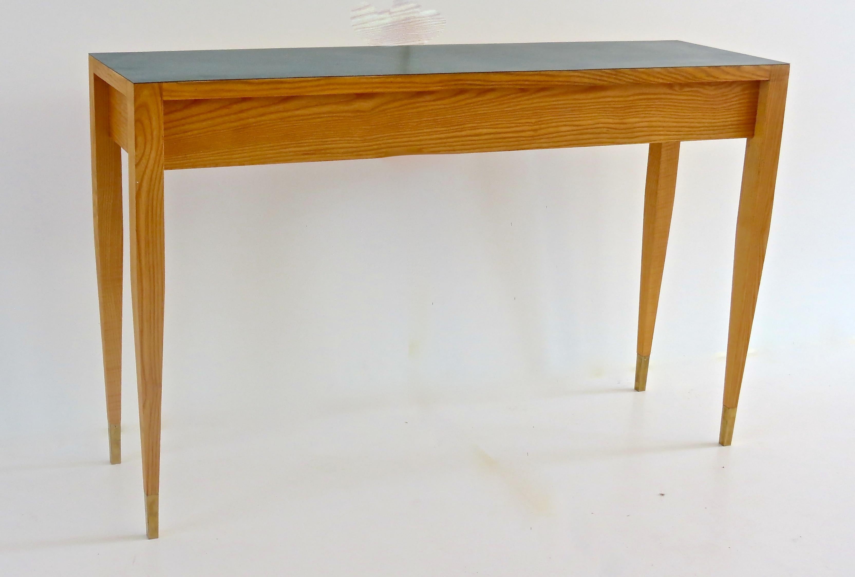 Mid-Century Modern Gio Ponti Laminate and Ash Console from Hotel PdP Roma, 1964