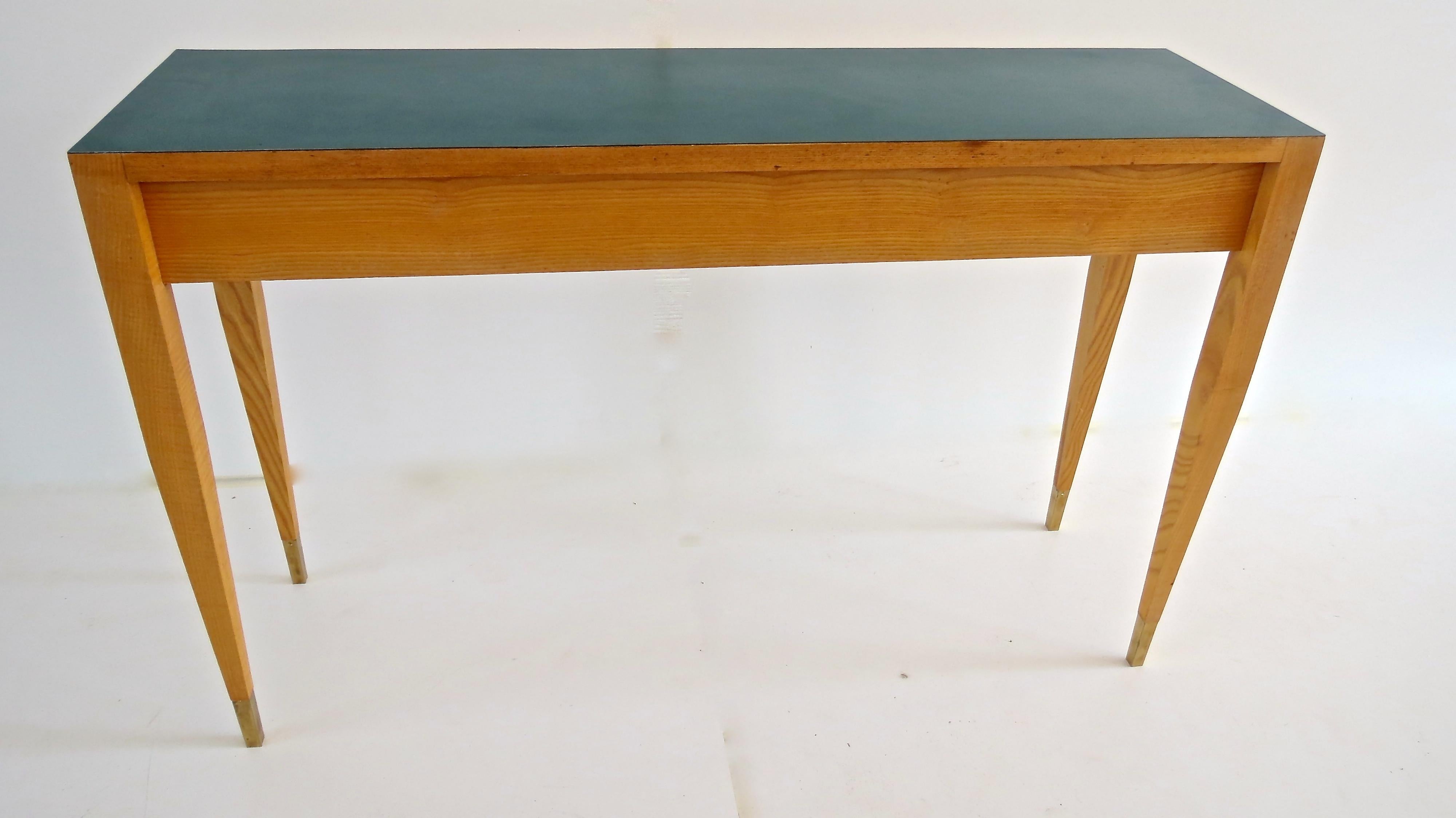 Gio Ponti Laminate and Ash Console from Hotel PdP Roma, 1964 In Good Condition In Rome, IT