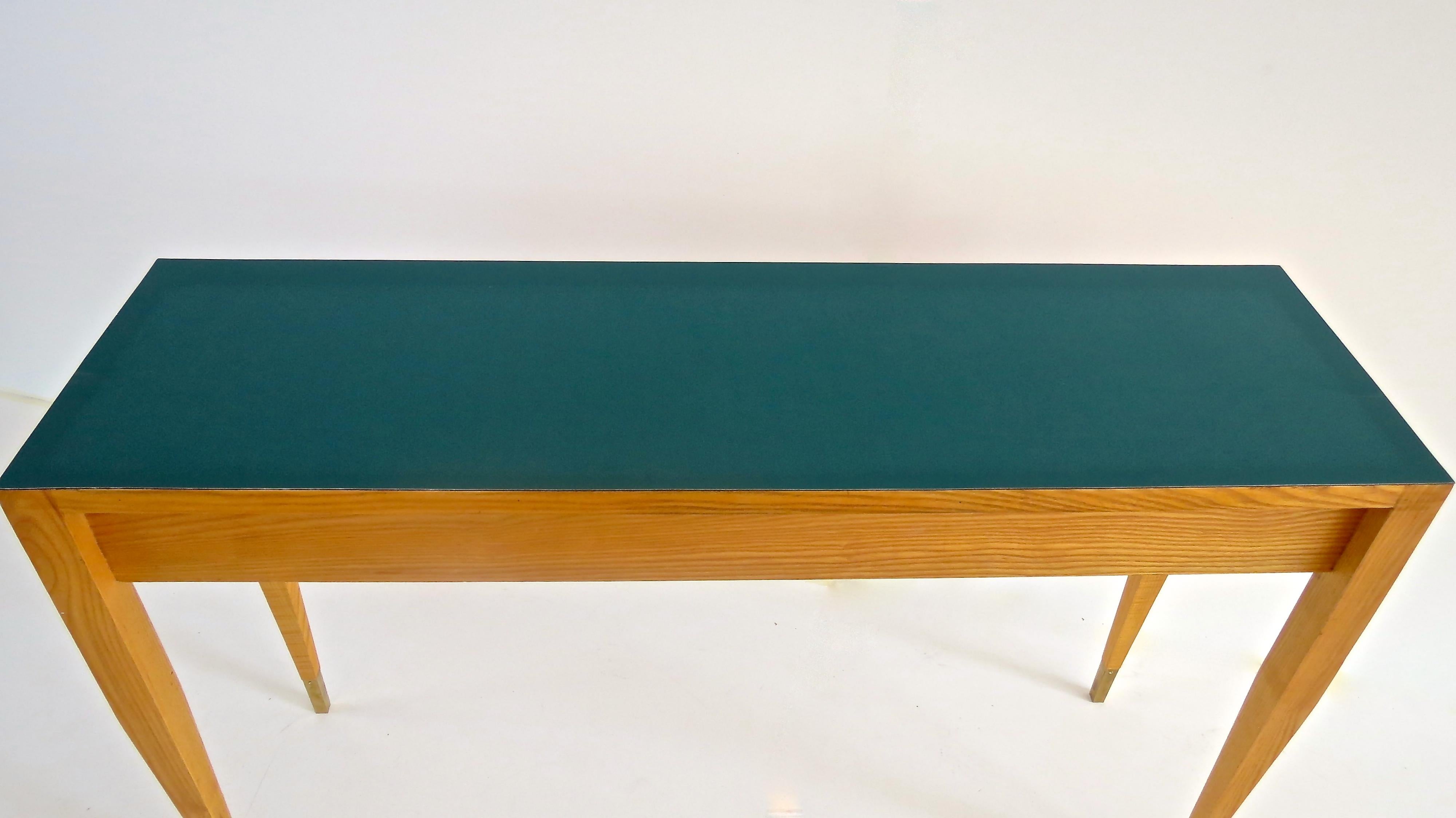 Mid-20th Century Gio Ponti Laminate and Ash Console from Hotel PdP Roma, 1964