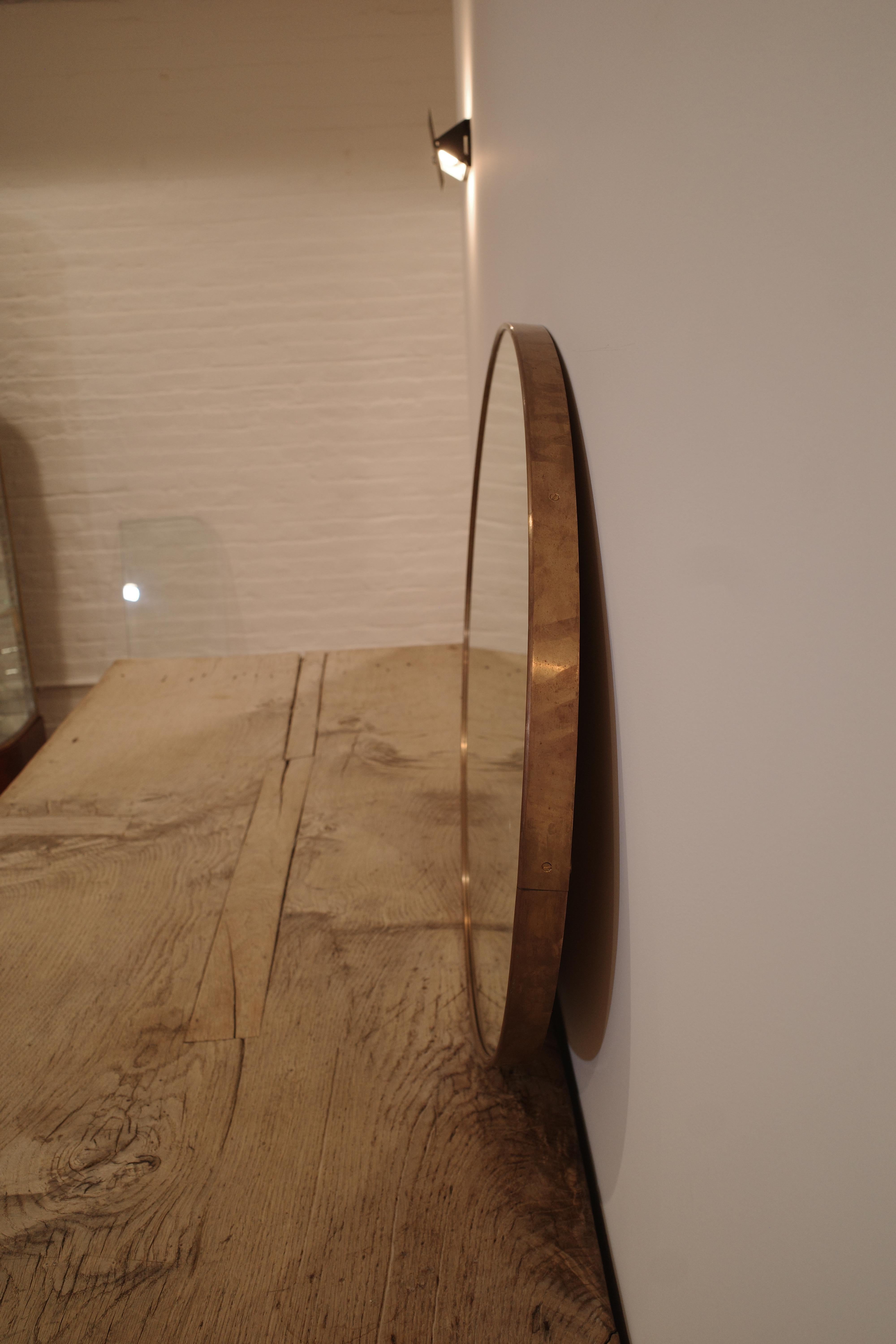 Gio Ponti Large Wall Mirror by Fontana Arte For Sale 3