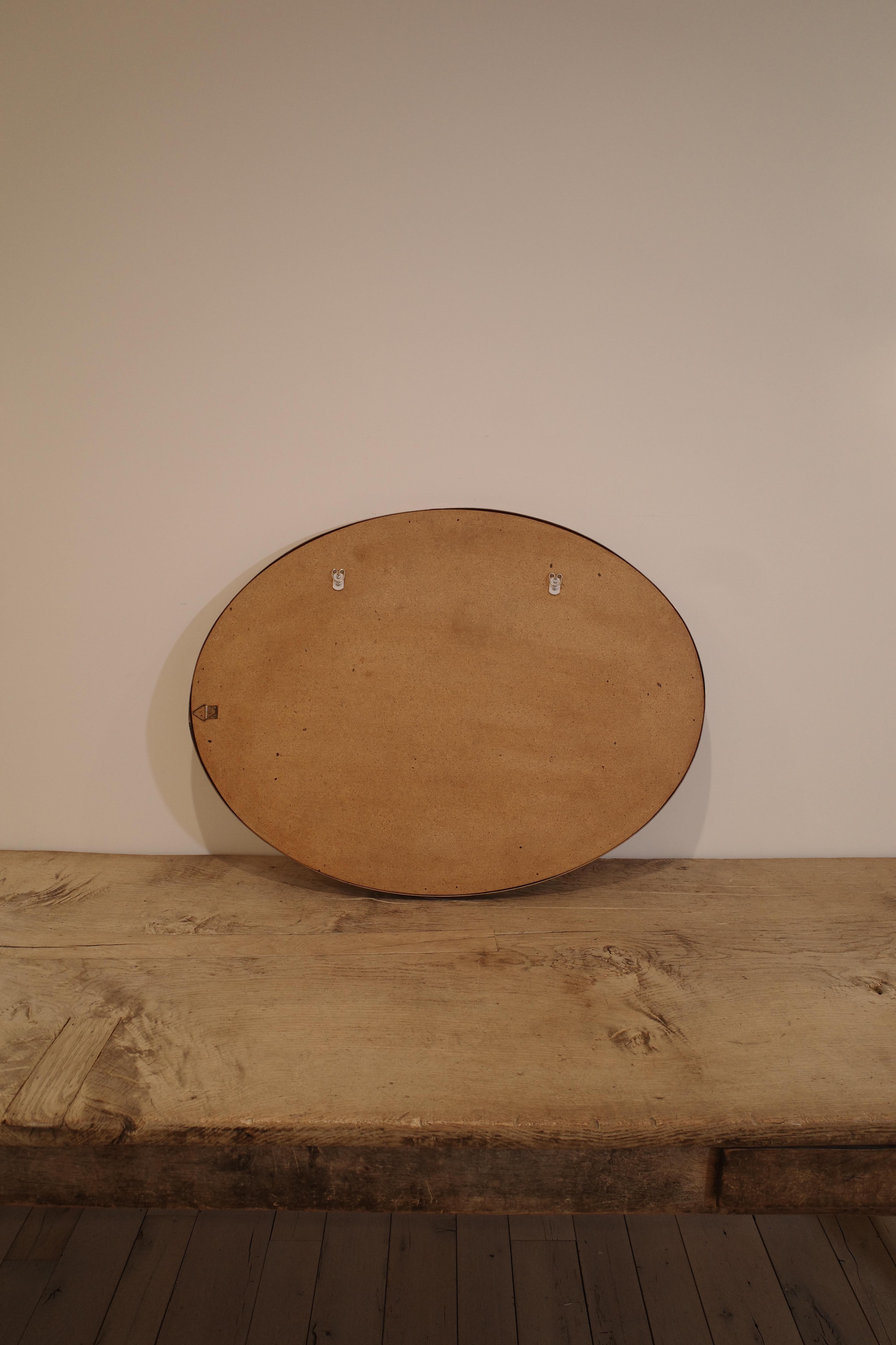 Gio Ponti Large Wall Mirror by Fontana Arte For Sale 5