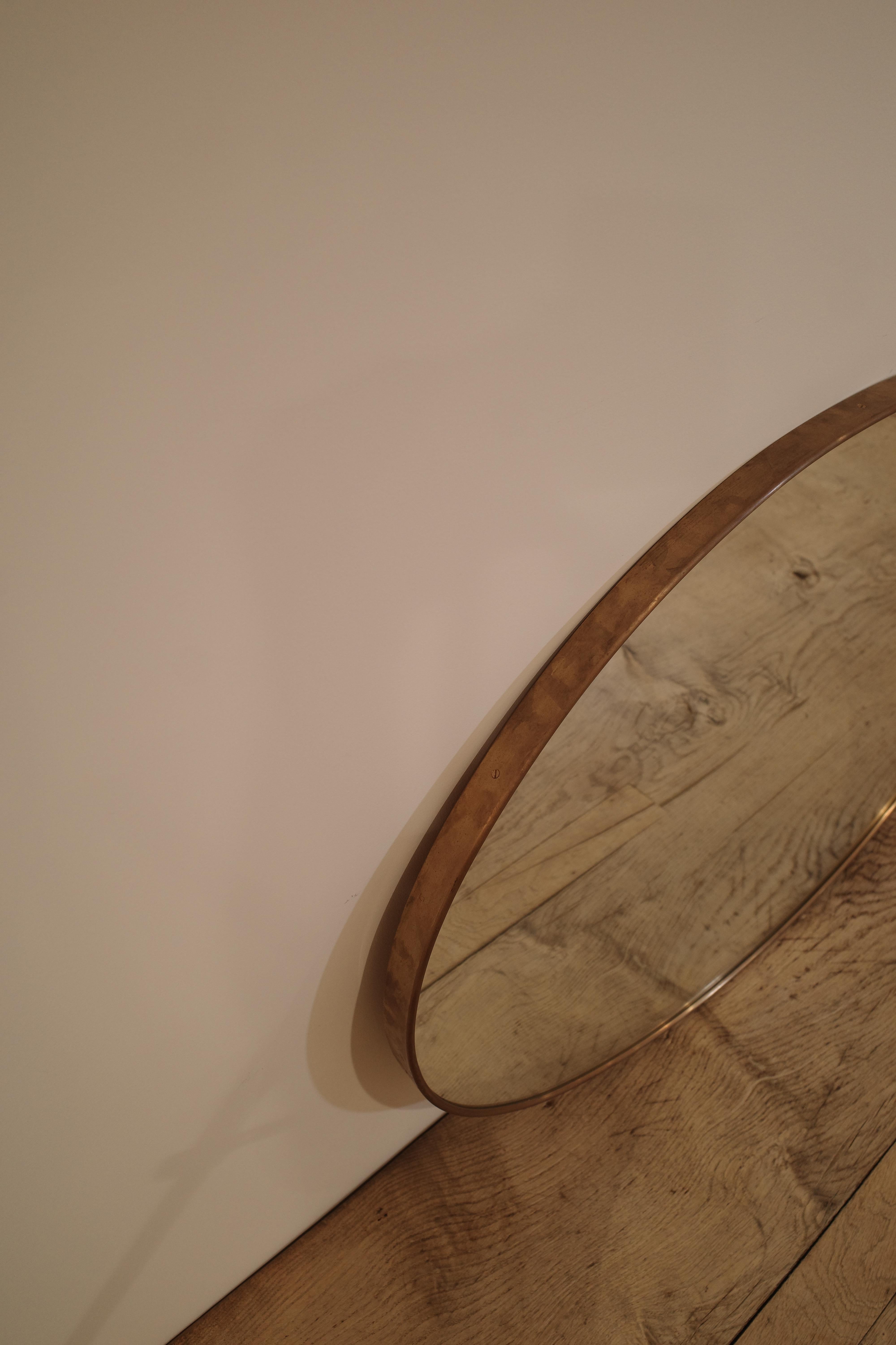 Gio Ponti Large Wall Mirror by Fontana Arte In Good Condition For Sale In New York, NY