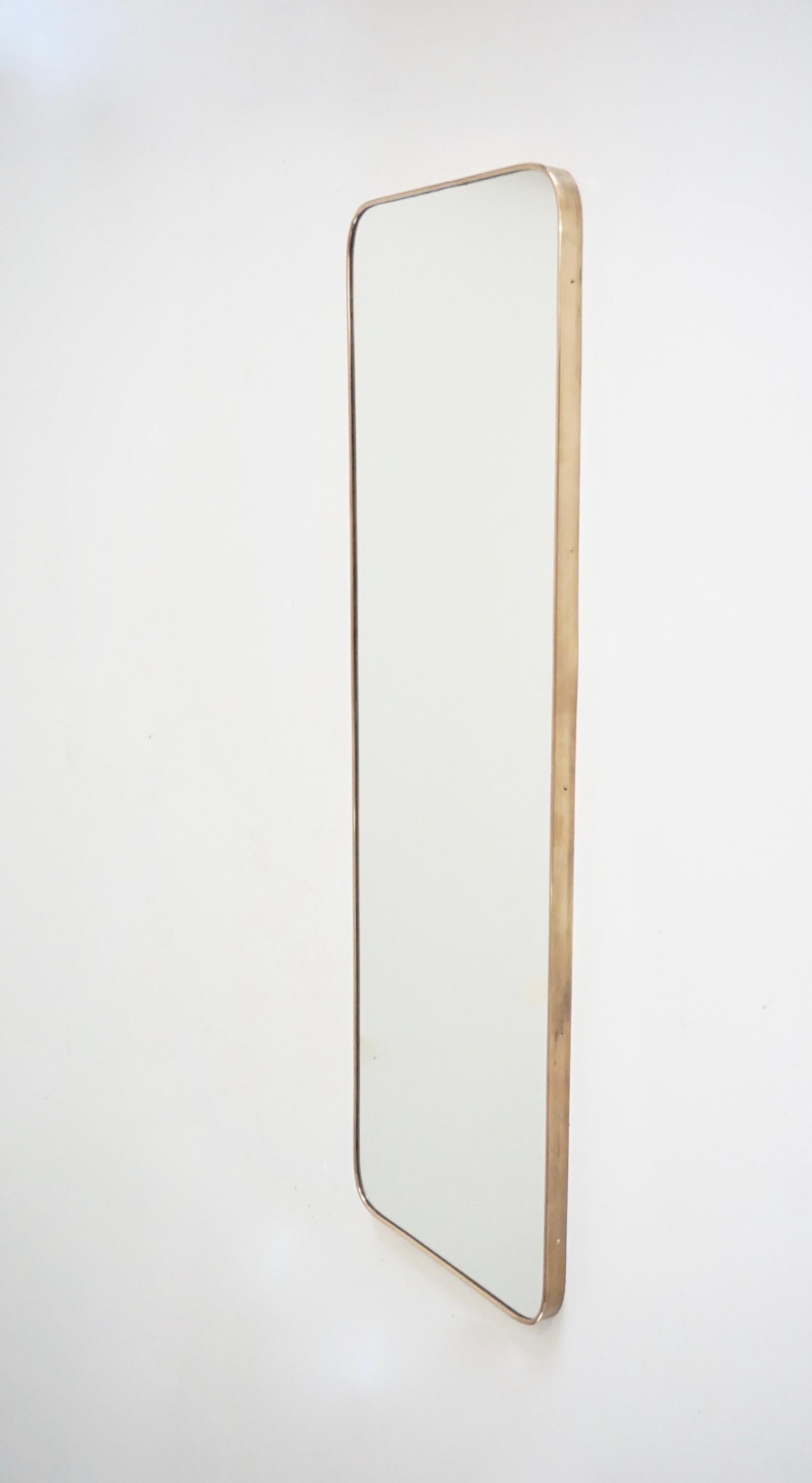 Italian Gio Ponti Large wall mirror by Fontana Arte from the Hotel Royal, Naples, 1955 For Sale