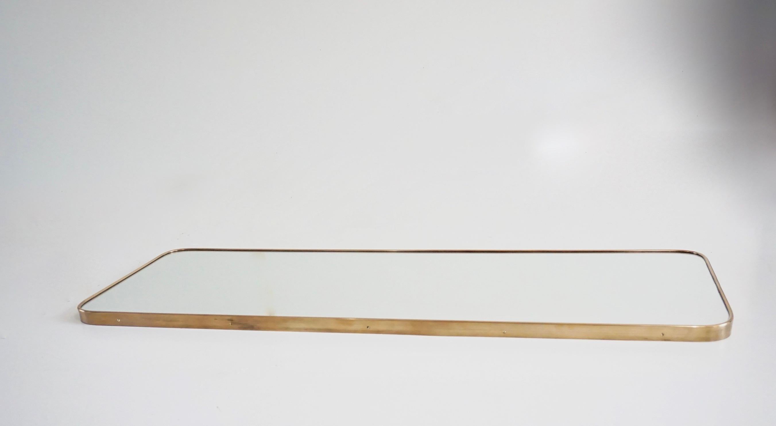 Gio Ponti Large wall mirror by Fontana Arte from the Hotel Royal, Naples, 1955 In Good Condition For Sale In Rome, IT