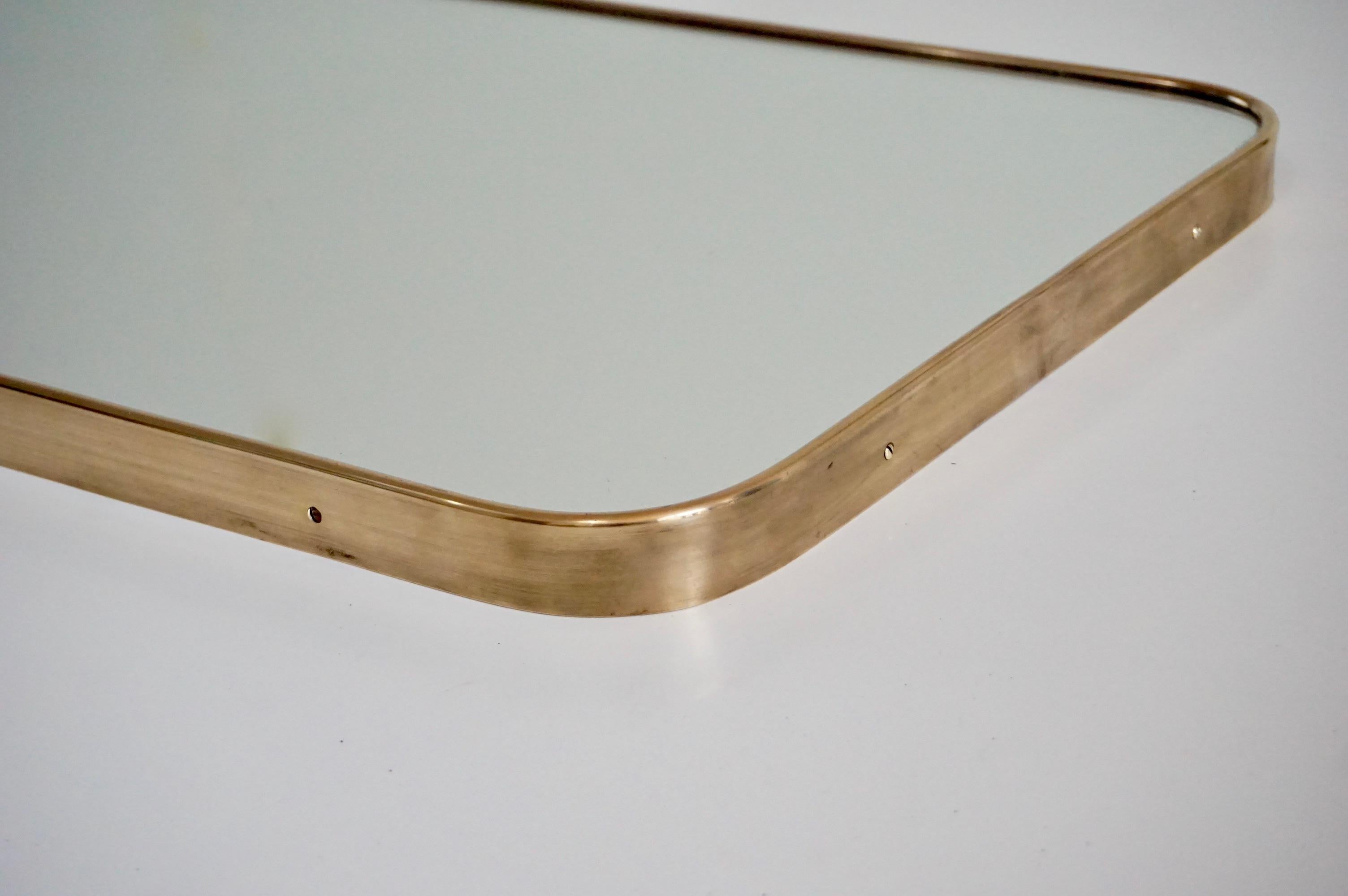 Mid-20th Century Gio Ponti Large wall mirror by Fontana Arte from the Hotel Royal, Naples, 1955 For Sale