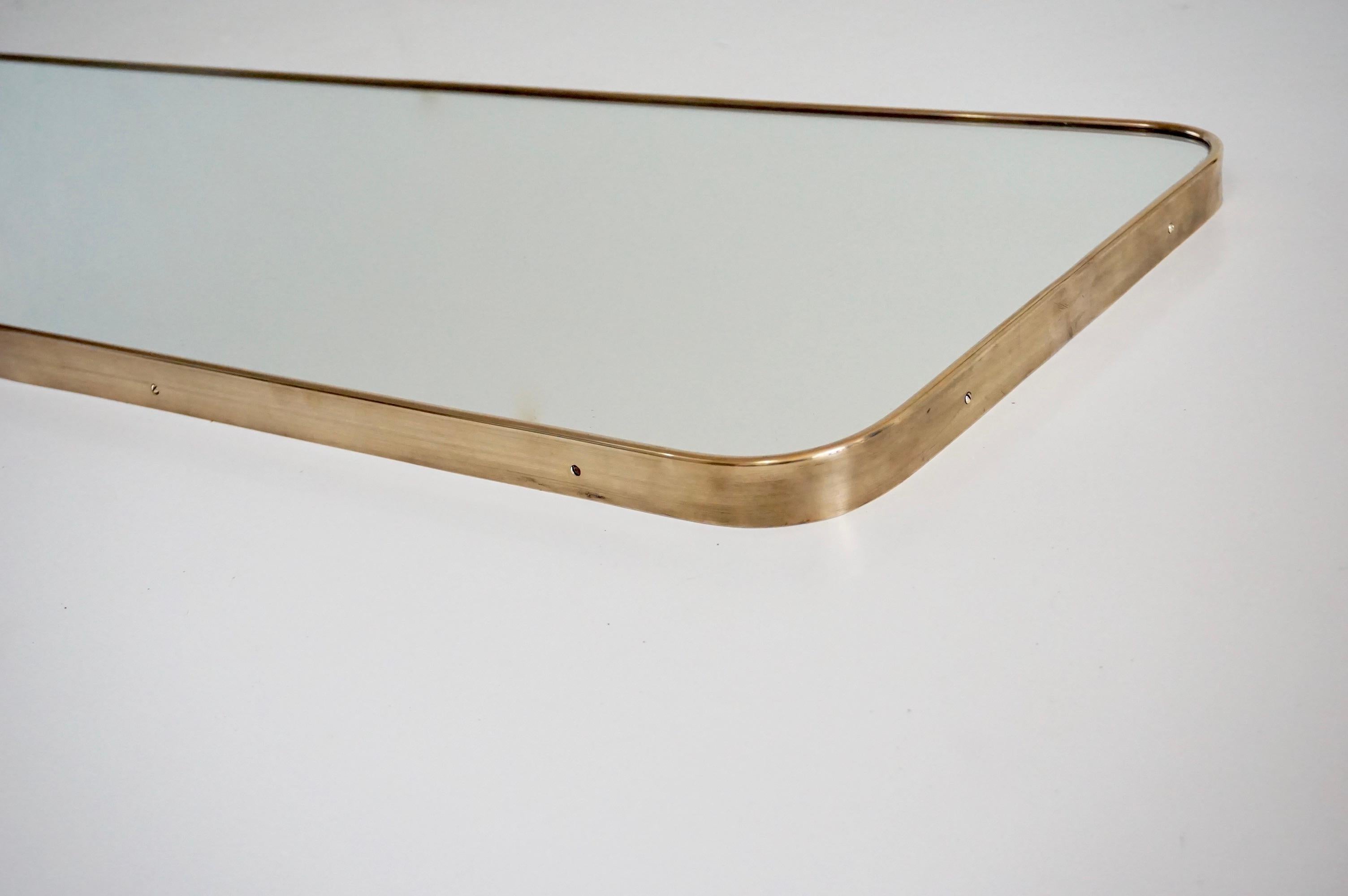Gio Ponti Large wall mirror by Fontana Arte from the Hotel Royal, Naples, 1955 For Sale 1