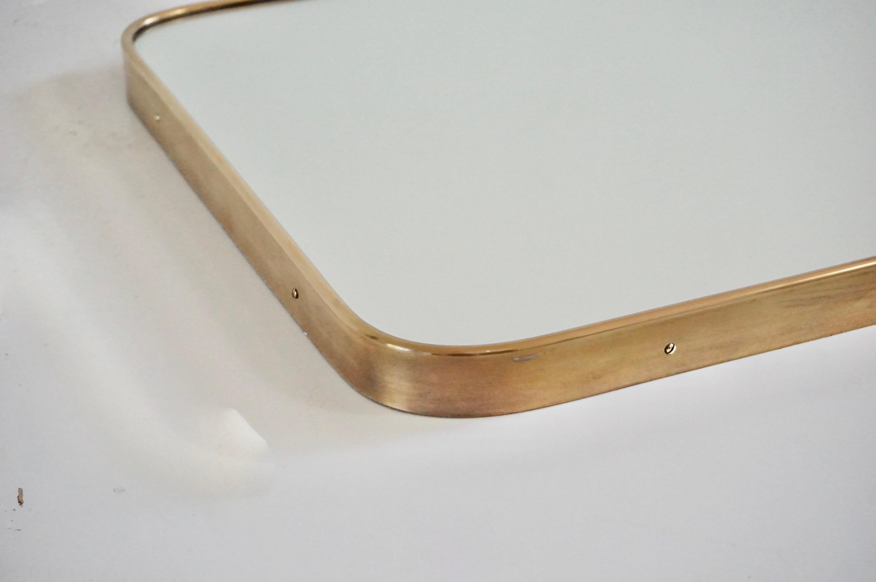Gio Ponti Large wall mirror by Fontana Arte from the Hotel Royal, Naples, 1955 For Sale 2