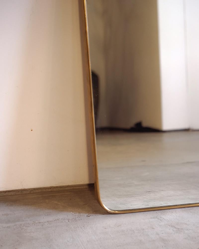Italian Gio Ponti Large Wall Mirror by Fontana Arte - IIII For Sale