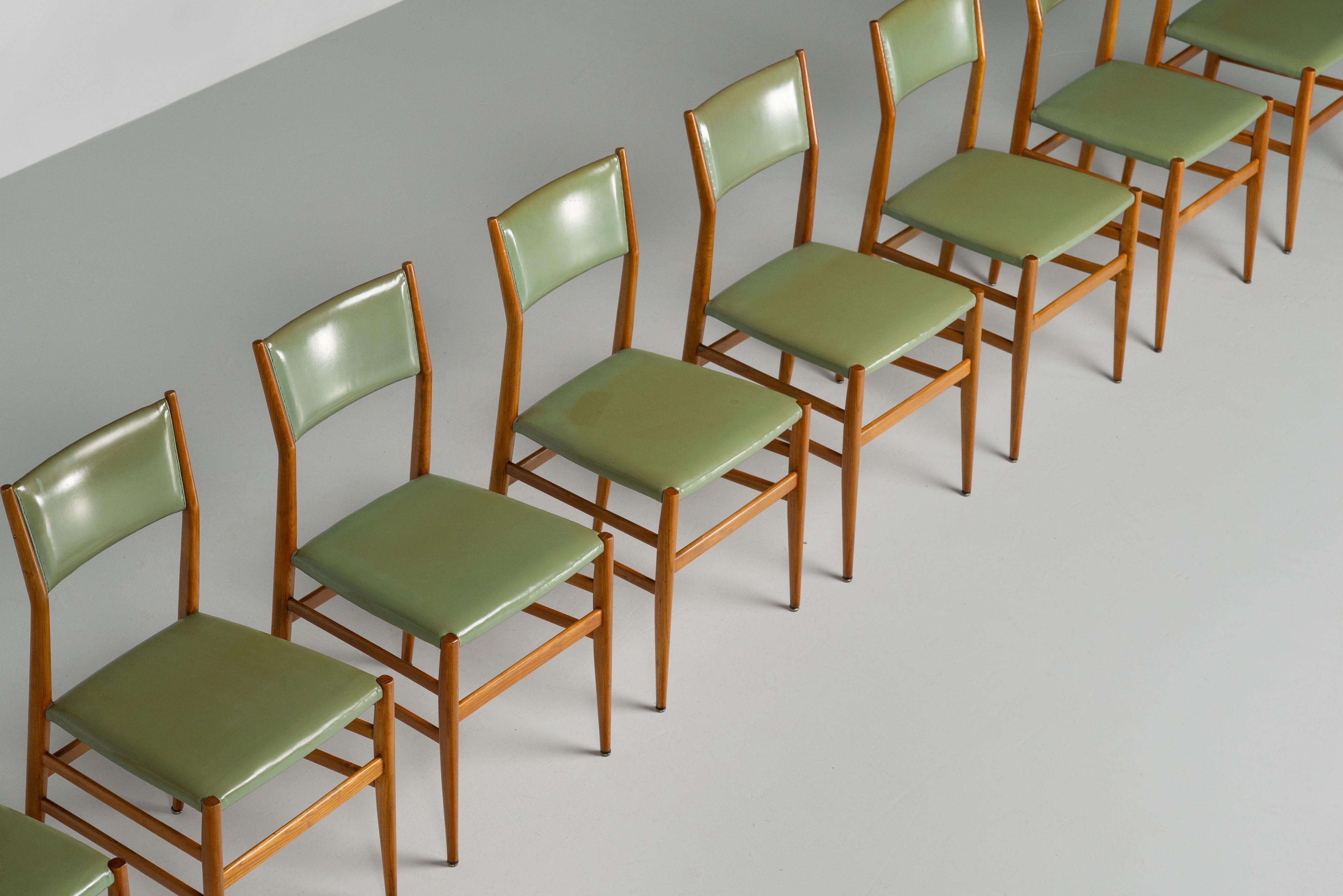 Gio Ponti Leggera 646 Stühle von Cassina, Italien 1957 6