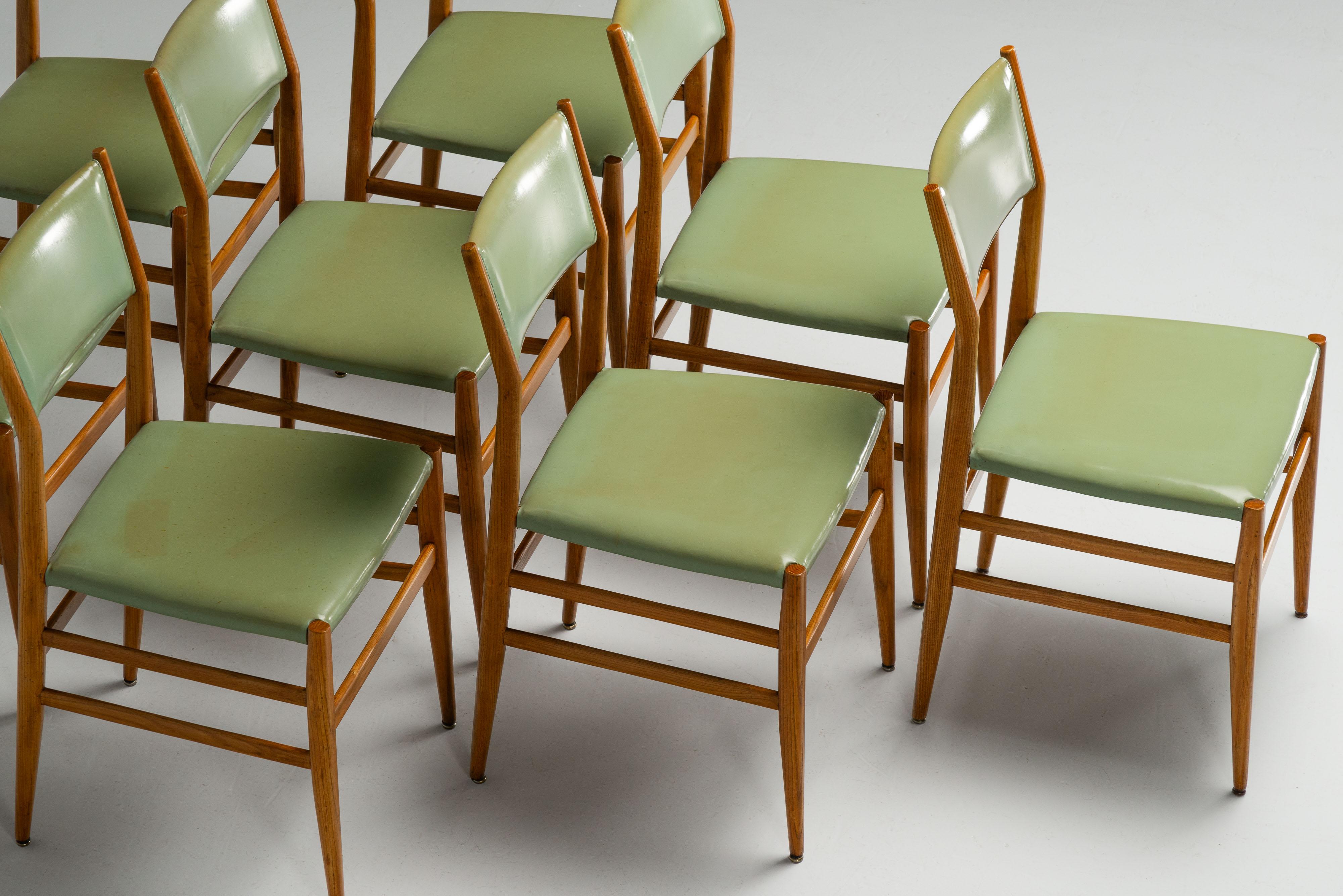Gio Ponti Leggera 646 Stühle von Cassina, Italien 1957 (Moderne der Mitte des Jahrhunderts)