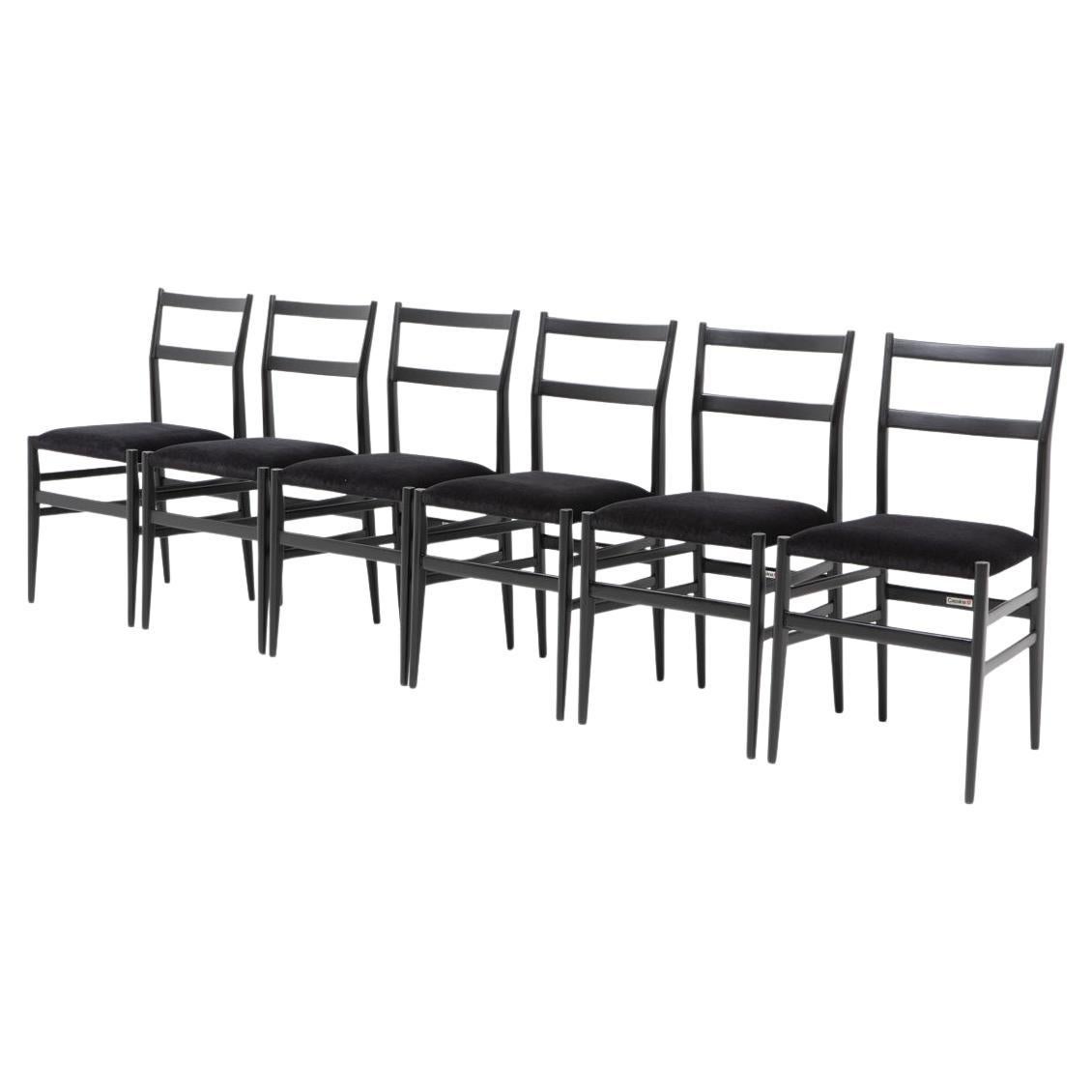 Gio Ponti, Sedia Leggera per Cassina, anni '70 - Set di sei