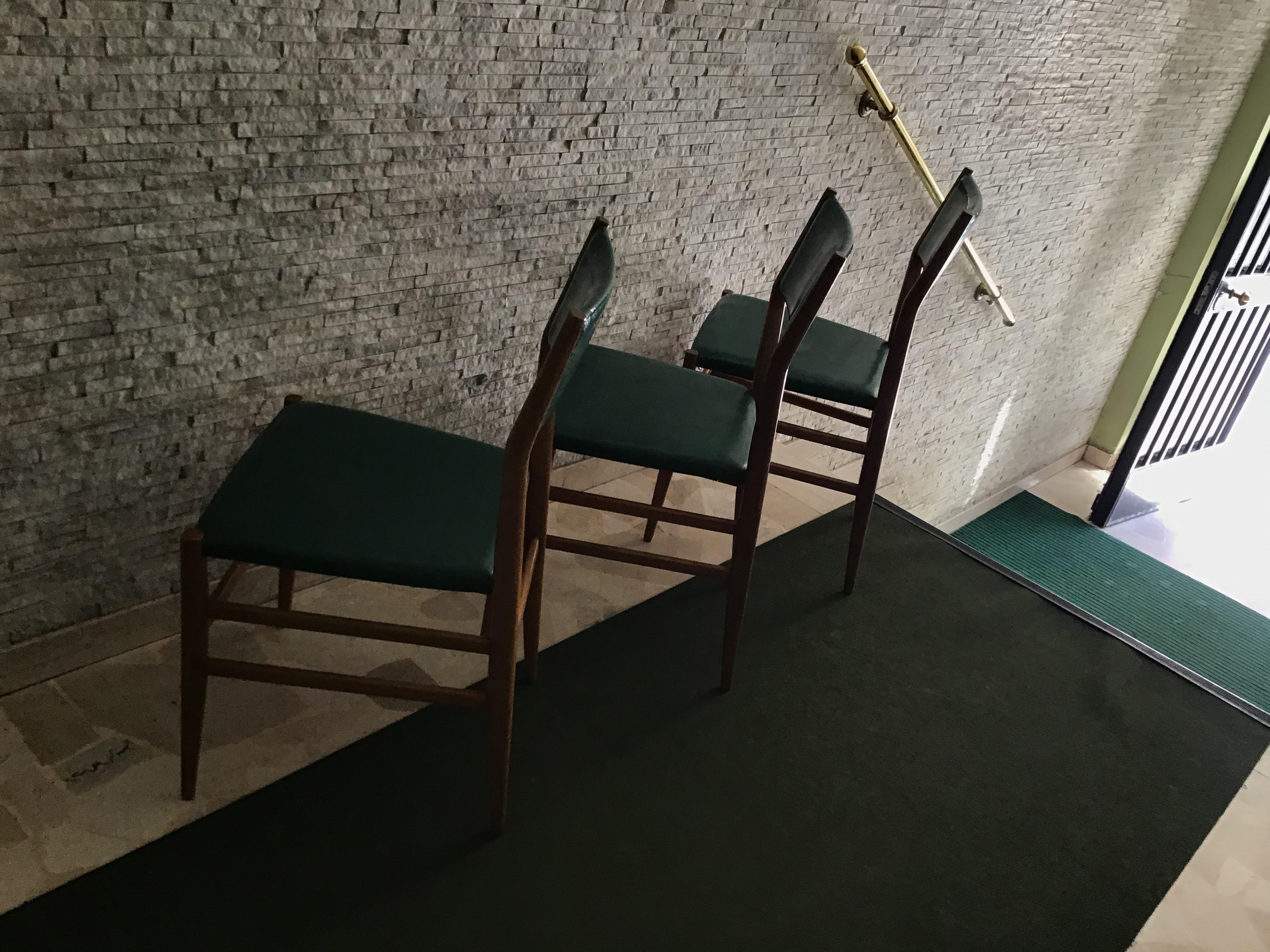 Gio Ponti “LEGGERA” chairs by Cassina 1951 wood original coating, Italy.