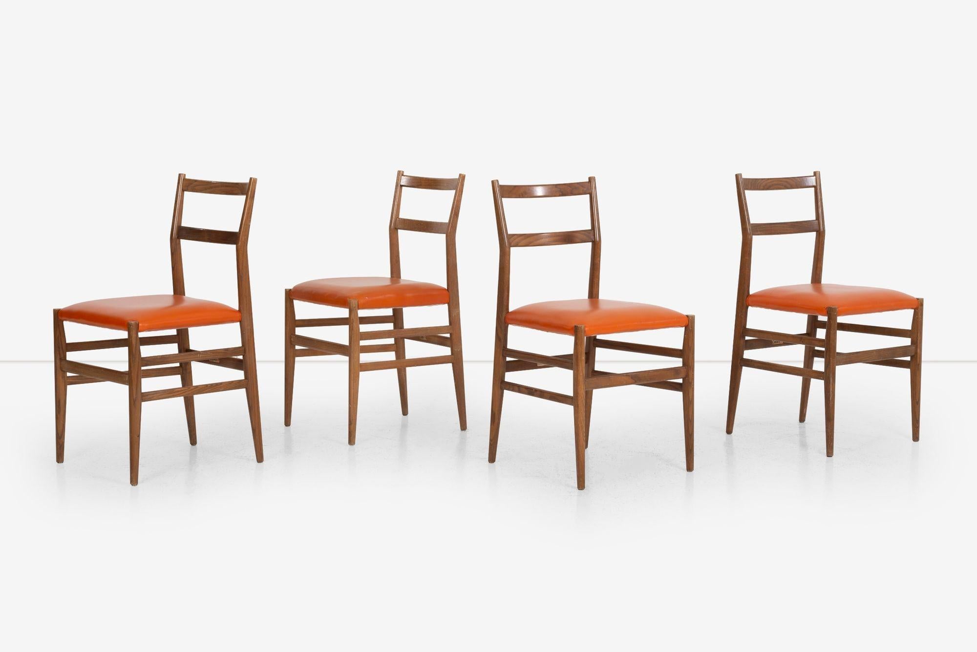Gio Ponti Leggera Set di dieci sedie per Cassina in vendita 4