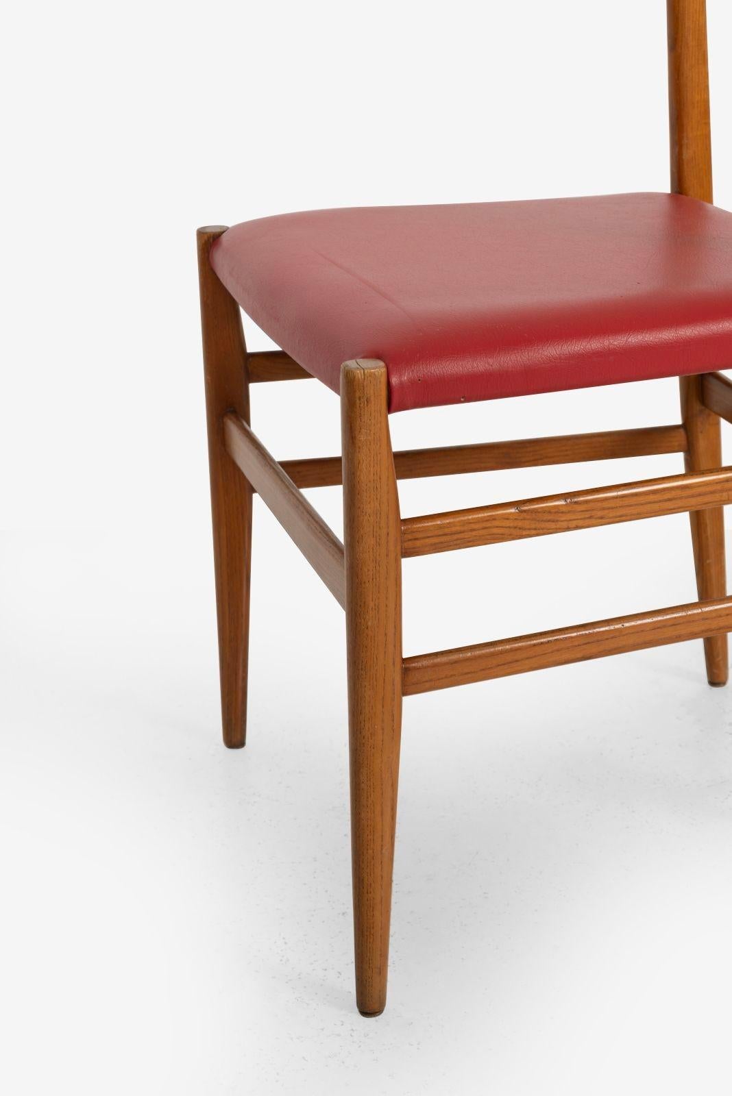 Gio Ponti Leggera Set di dieci sedie per Cassina in vendita 8