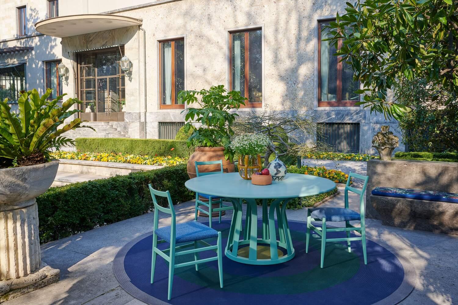 Wood Gio Ponti Leggera Outdoor Chair For Cassina For Sale