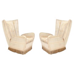 Gio Ponti Lounge Chairs circa 1950s Reupholstered In Your Fabric