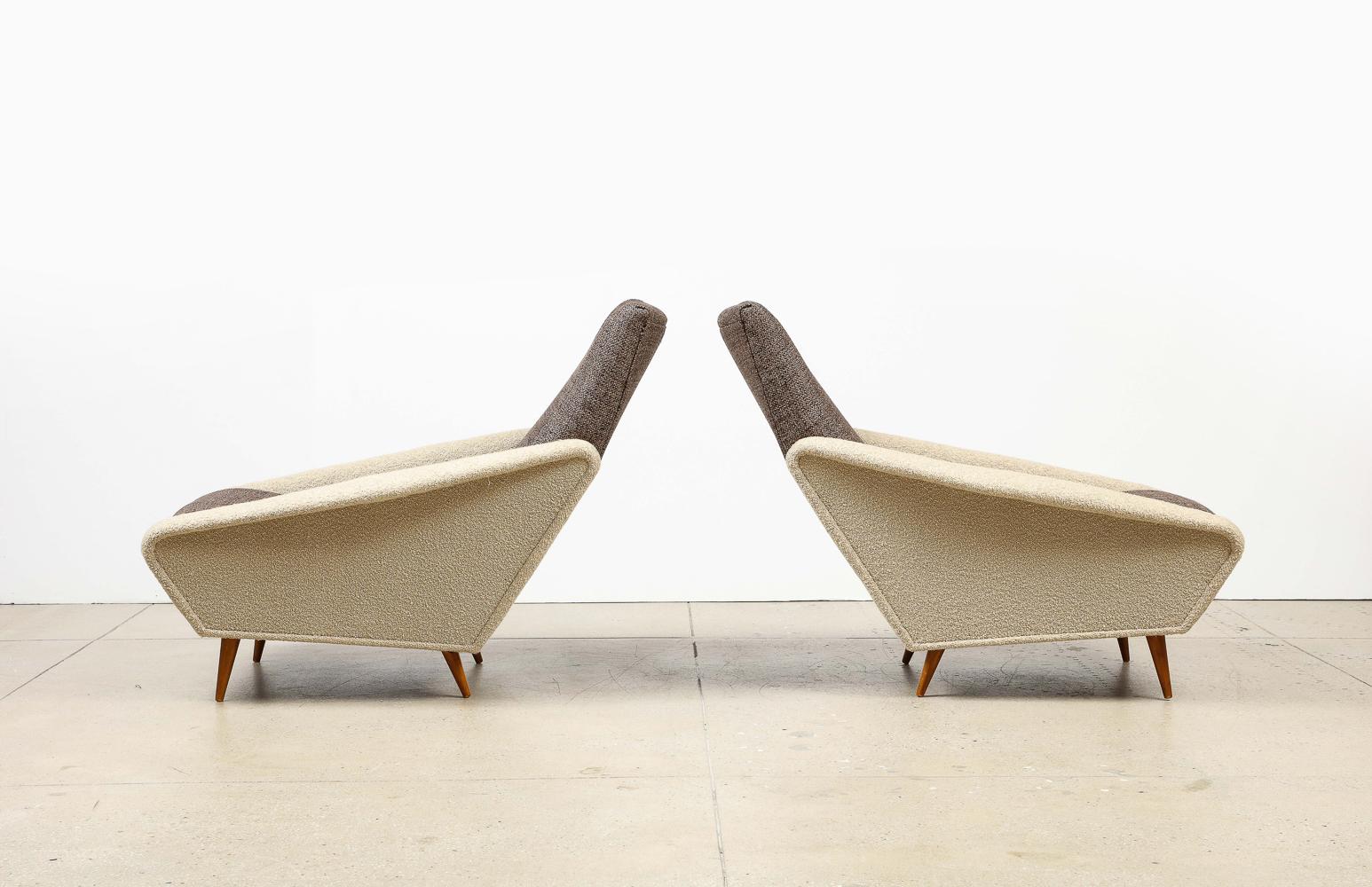 Italian Gio Ponti Lounge Chairs For Sale