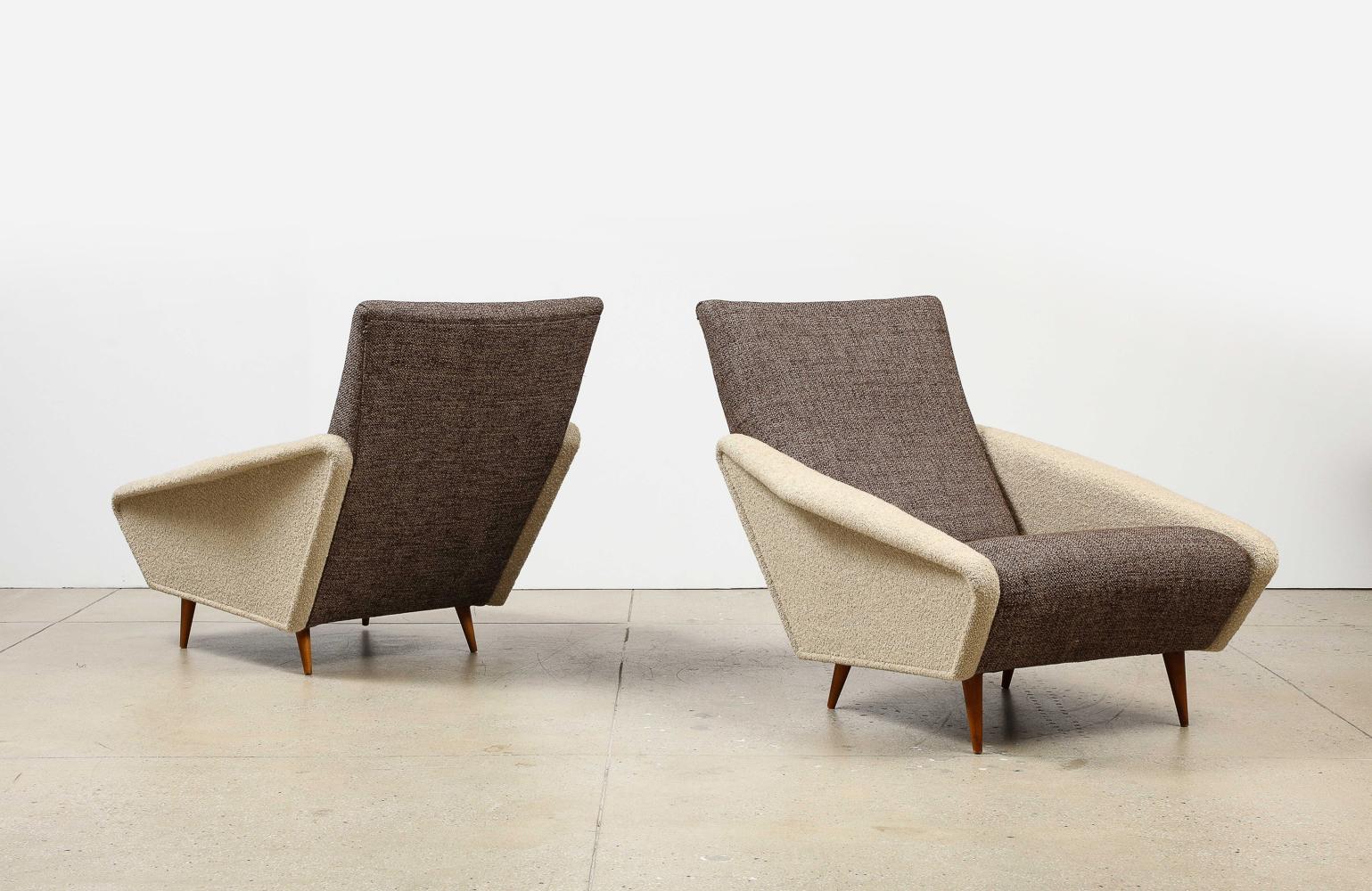 Gio Ponti Lounge Chairs In Good Condition For Sale In New York, NY