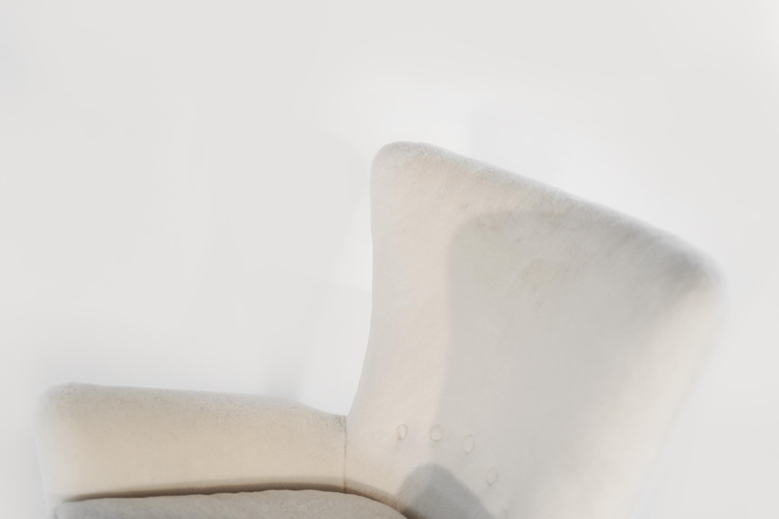 20th Century Gio Ponti Lounge Chairs in Shearling for the Hotel Bristol, circa 1950s