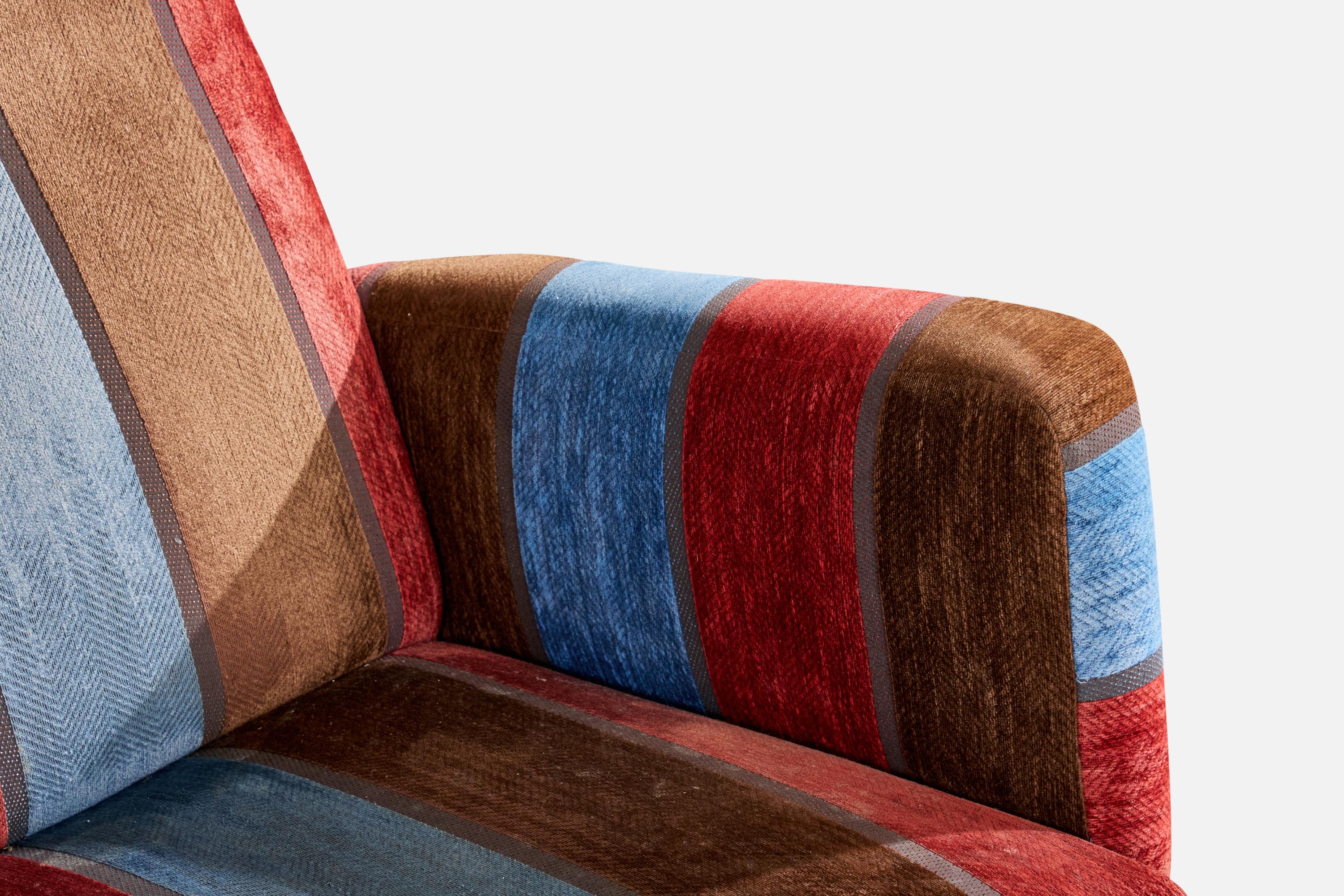 Gio Ponti, Lounge-Stühle, Samt, Holz, Italien, 1950er Jahre im Angebot 4