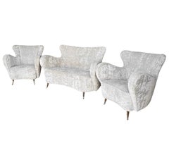 Gio Ponti Lounge Set for ISA Bergamo Italy, Circa 1950s