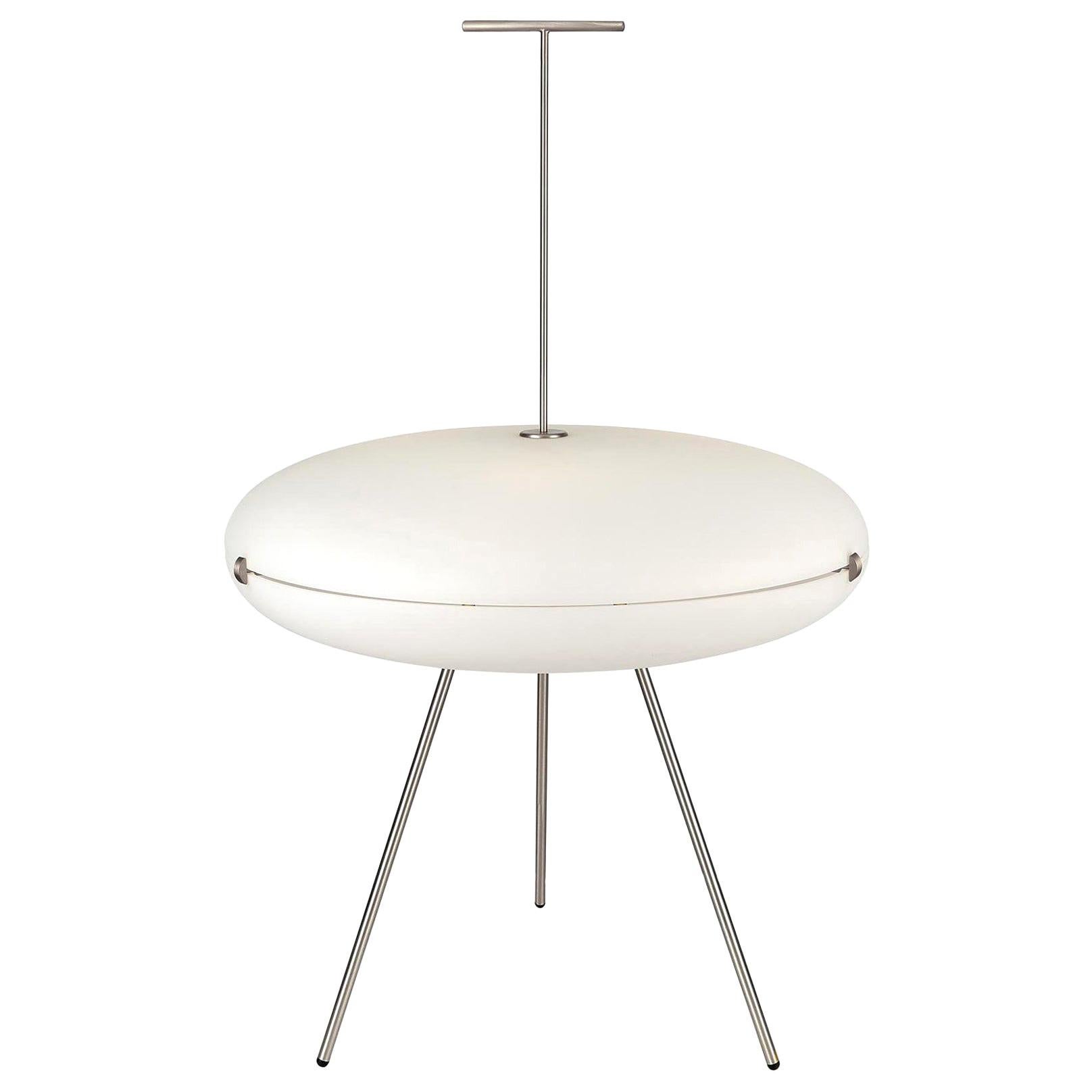 Gio Ponti Luna Orizzontale Stehleuchte in Satin Nickel für Tato Italia